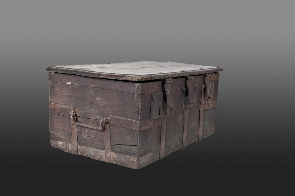 Early 16th century English Iron bound box