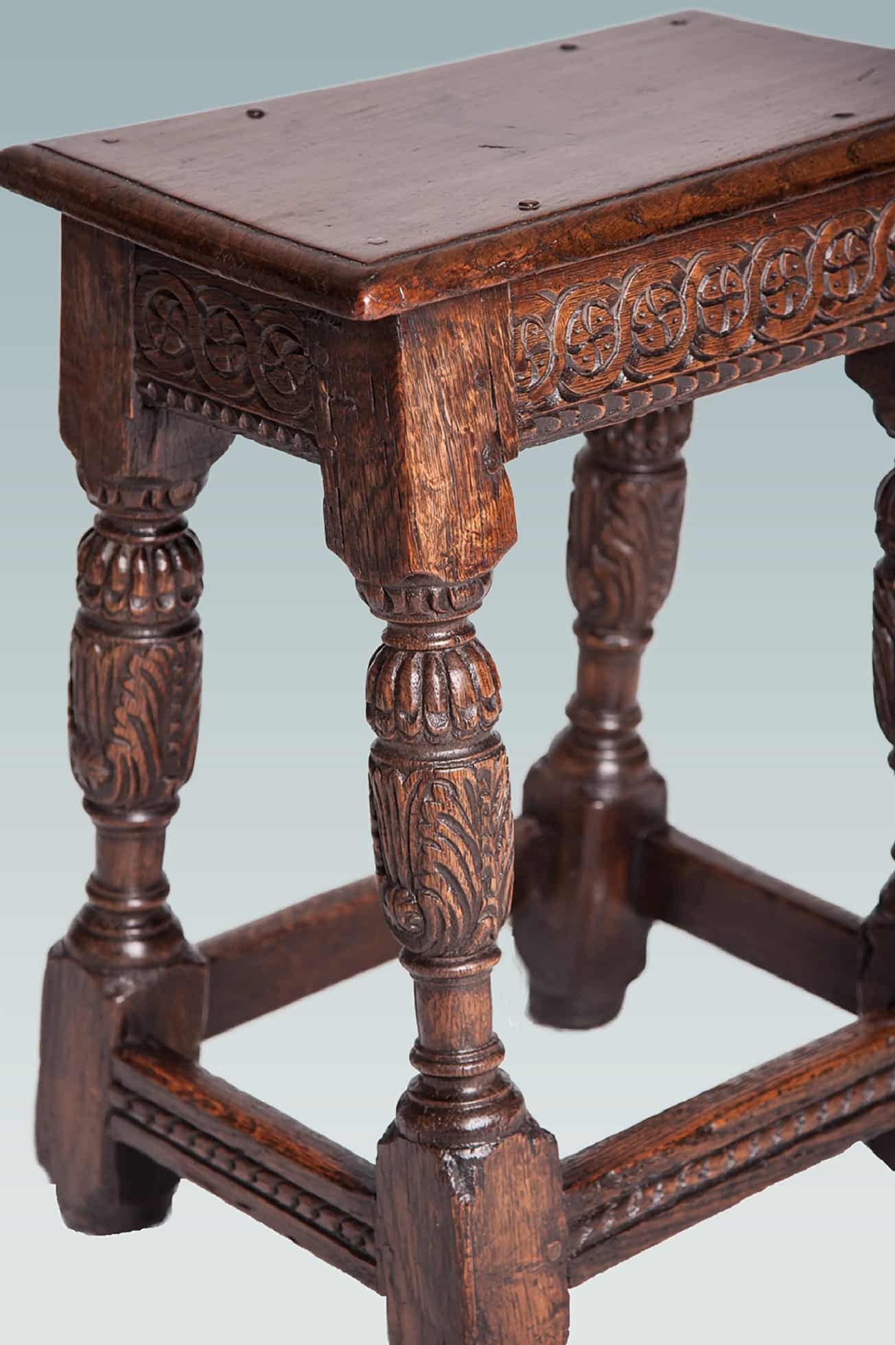 Elizabeth I joined oak stool