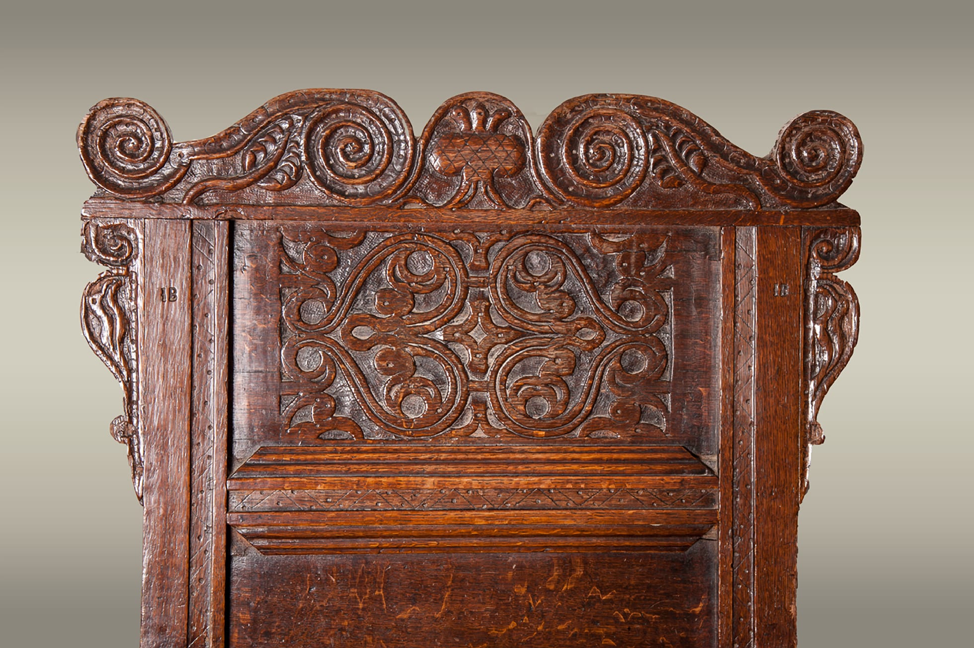 Charles II joined oak armchair