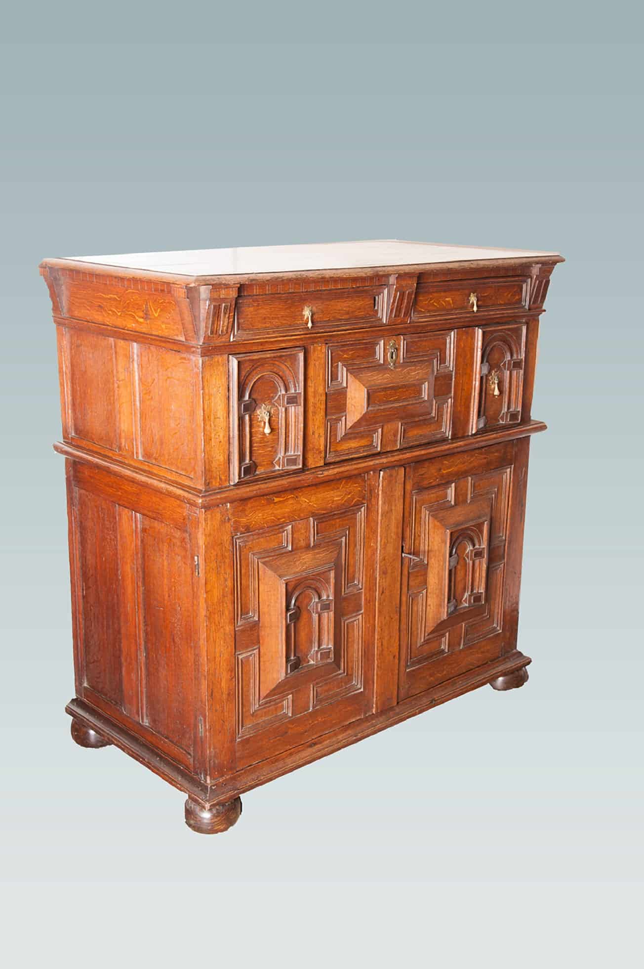 17th century enclosed chest of drawers