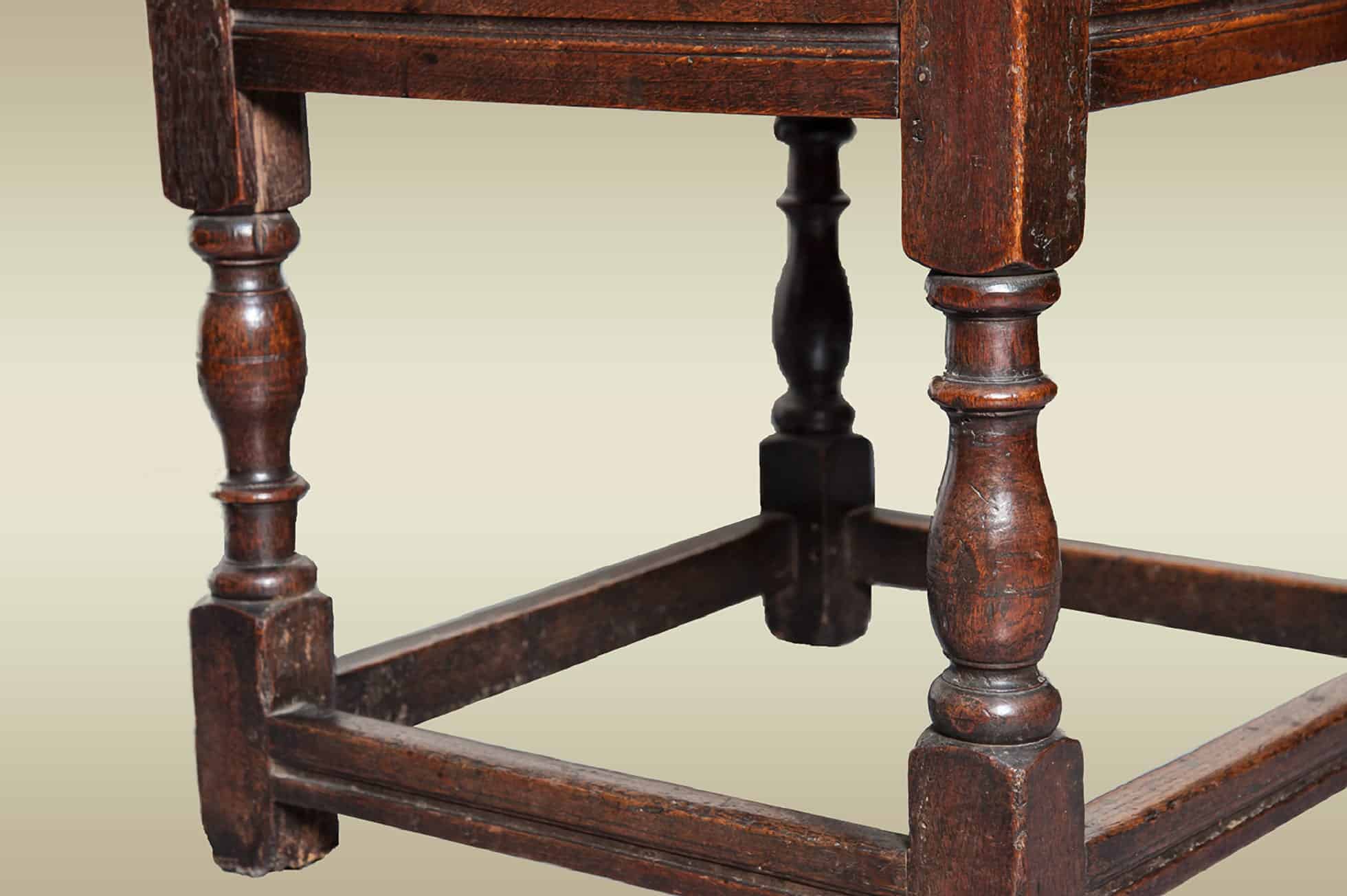 17th century joined oak table