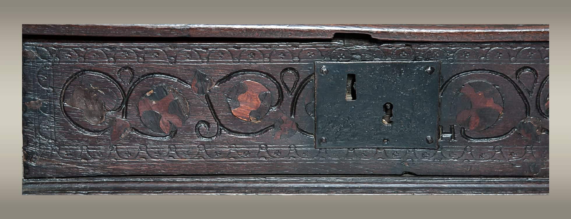 17th century inlaid writing slope