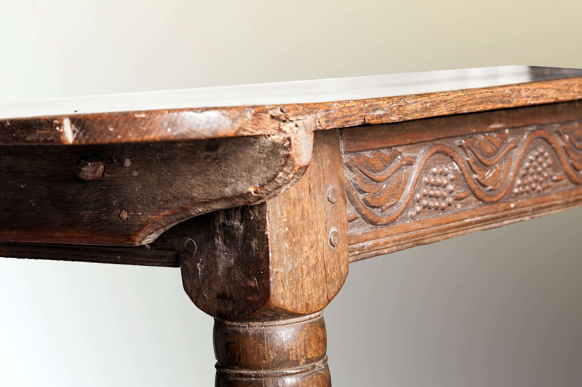 17th century joined oak long table