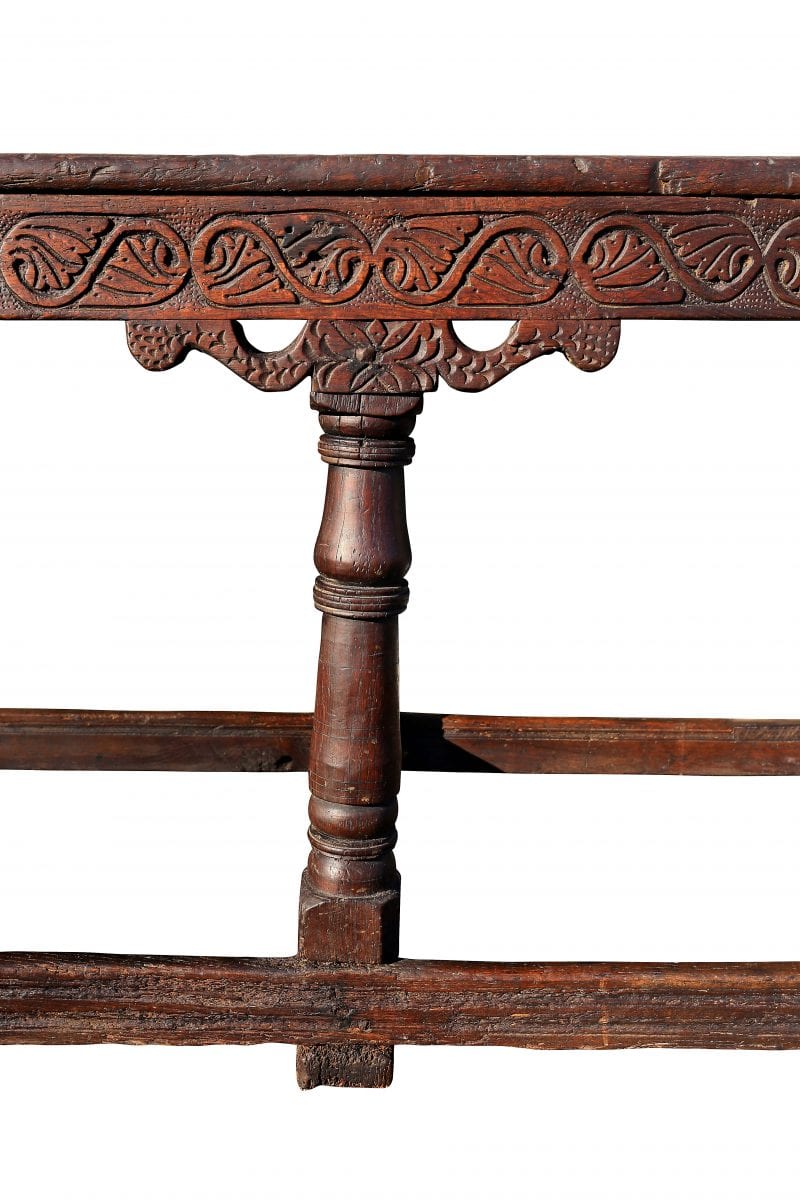 17th century joined oak table