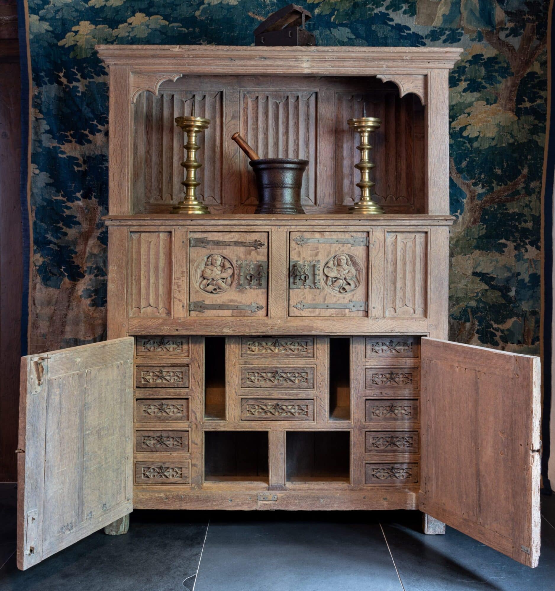 William Randolph Hearst Gothic cupboard