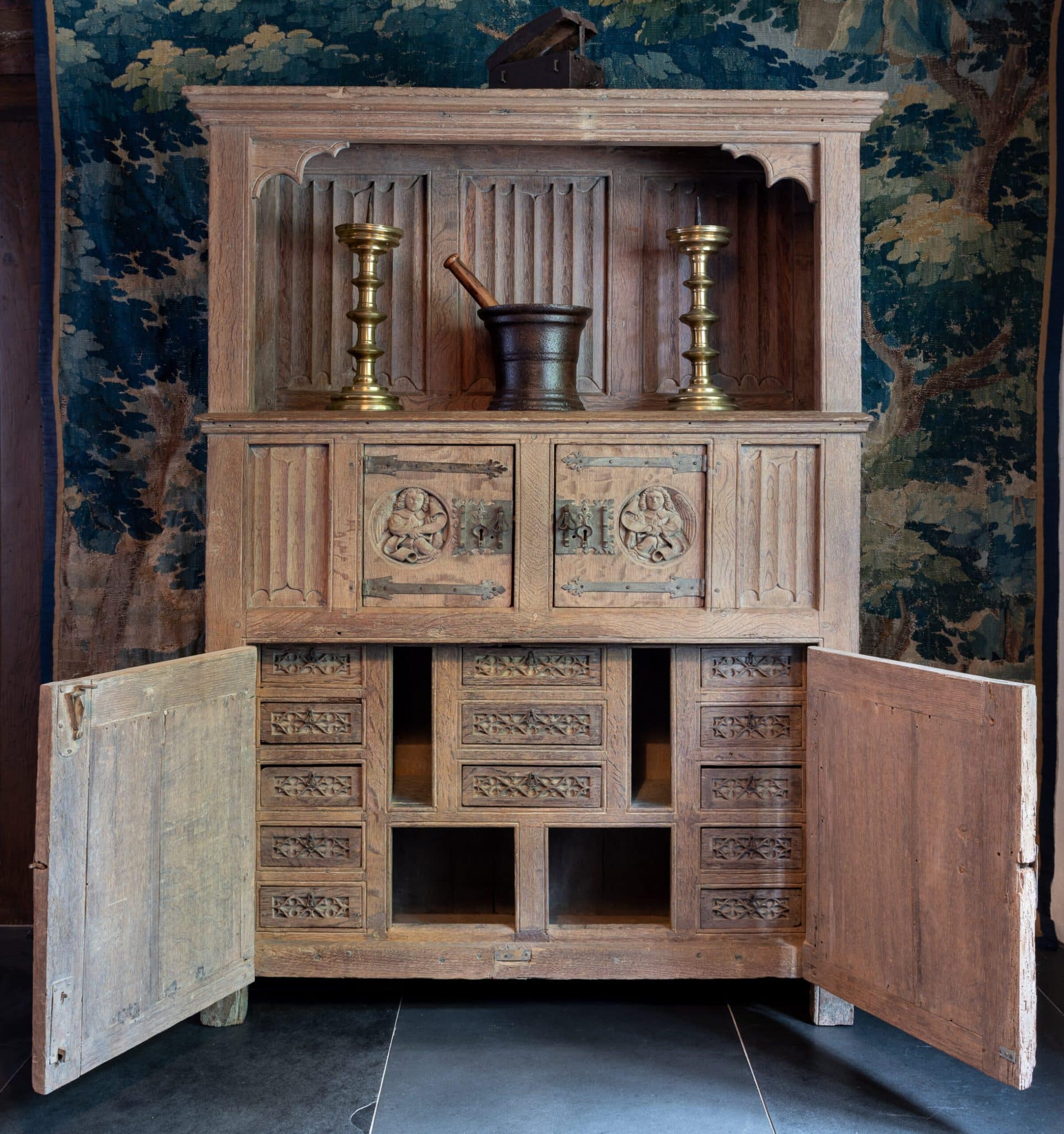 William Randolph Hearst Gothic cupboard