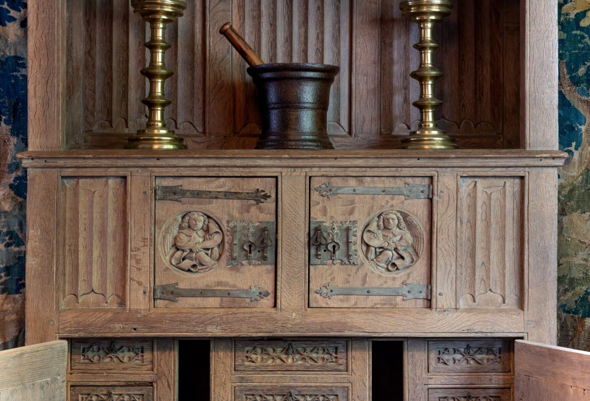 William Randolph Hearst Gothic cupboard