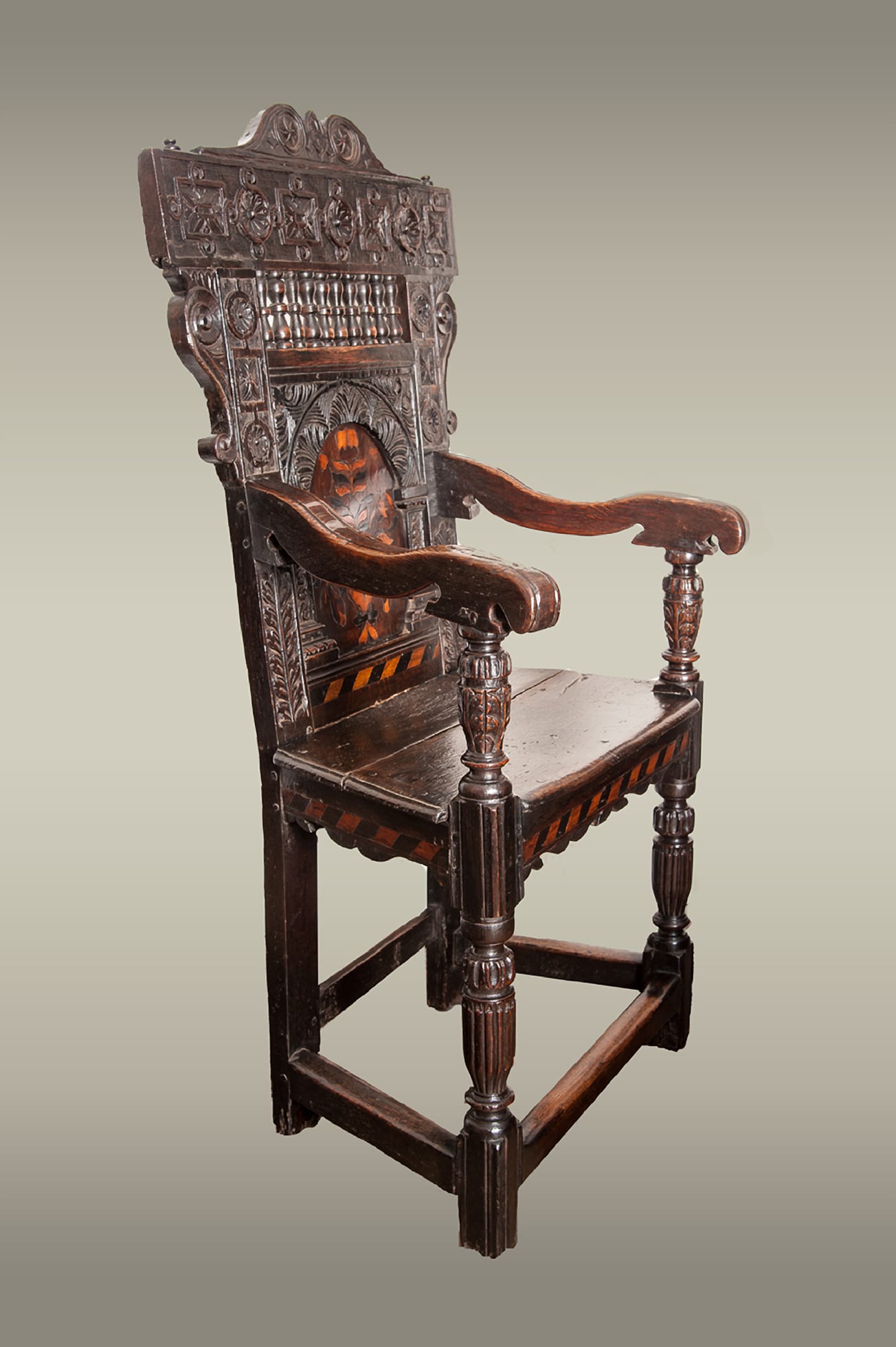 James I joined oak armchair