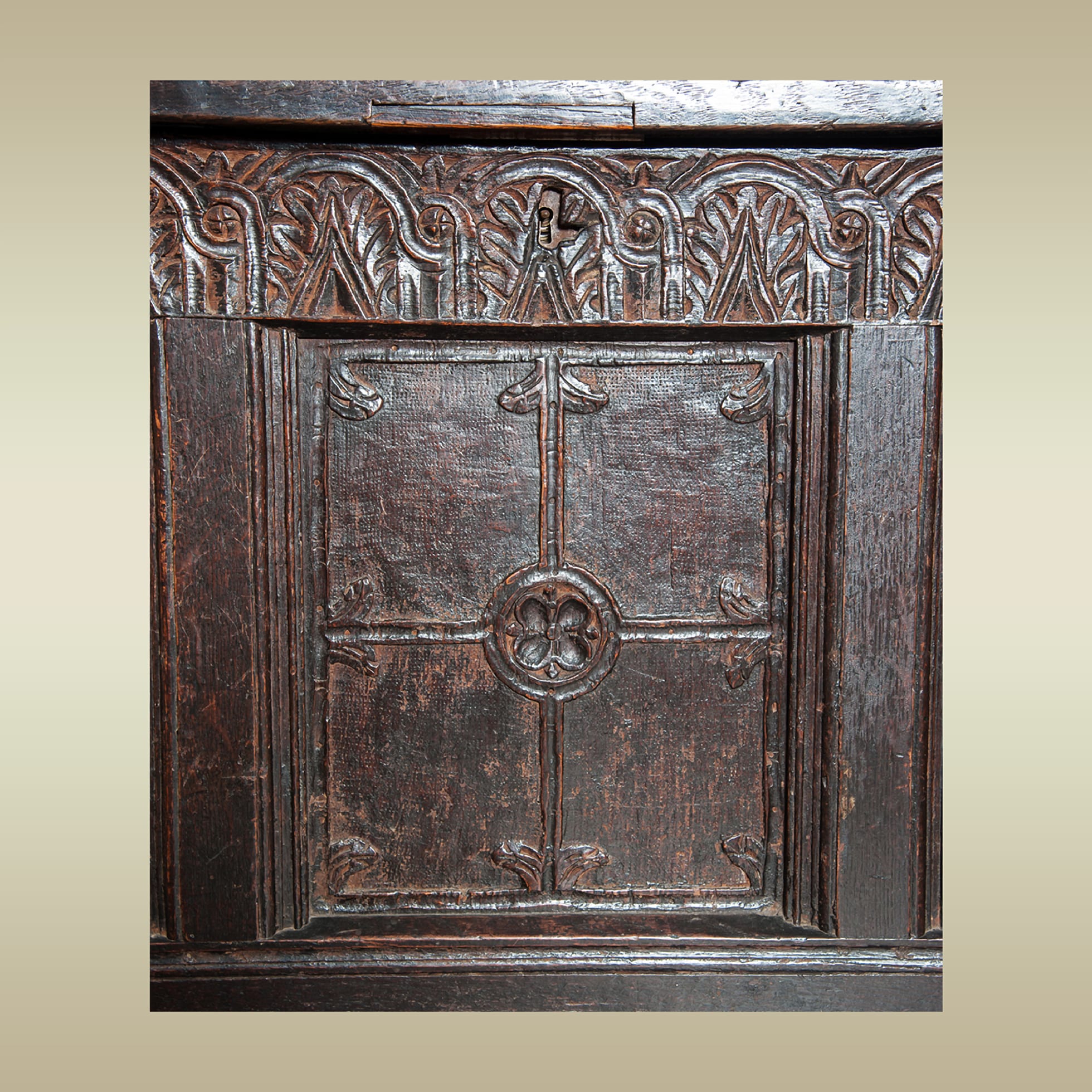 James I joined oak chest