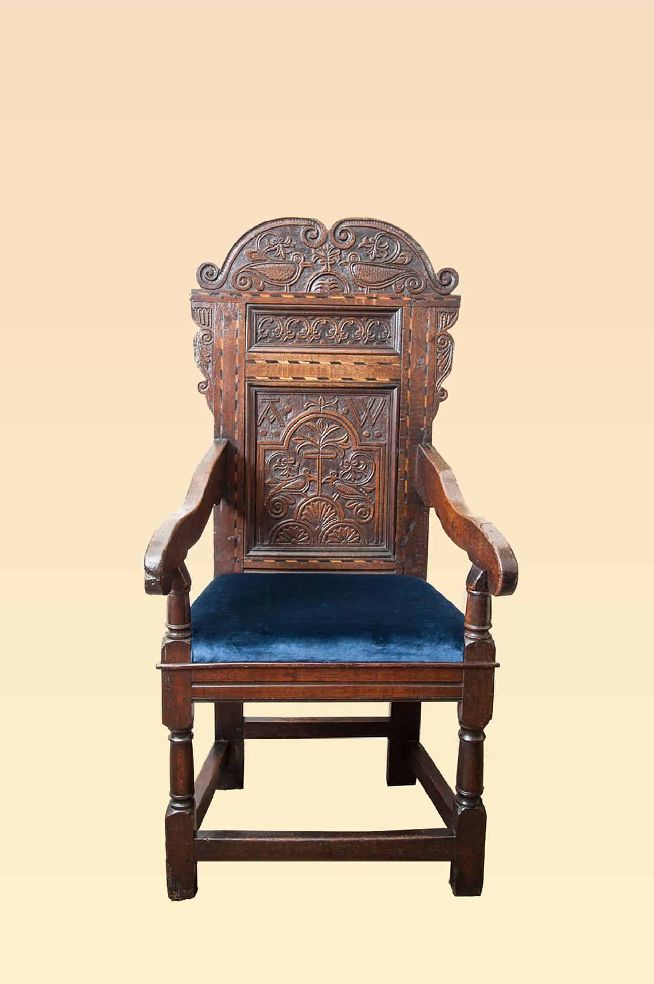 17th century Yorkshire joined oak armchair