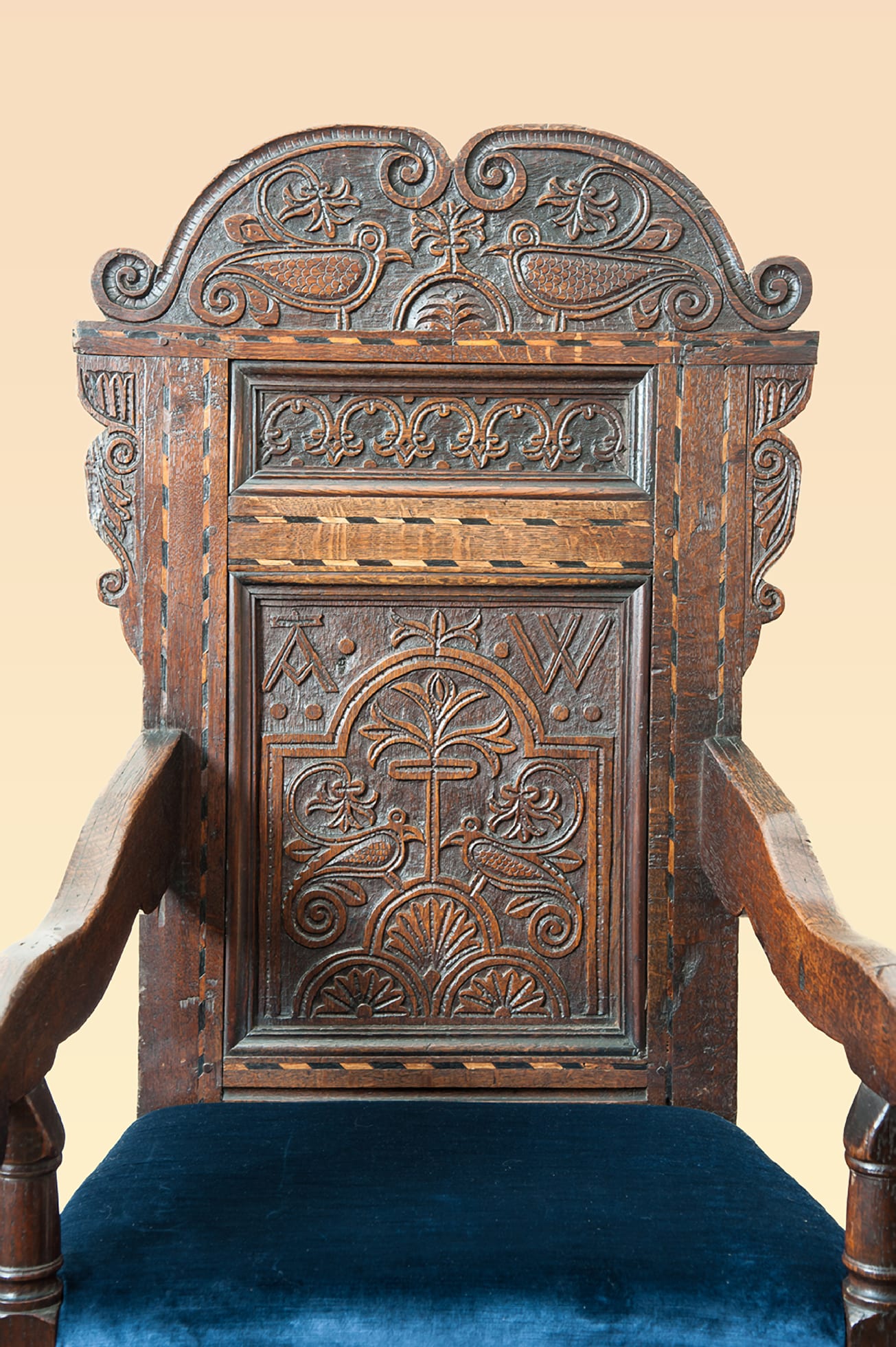 17th century Yorkshire joined oak armchair