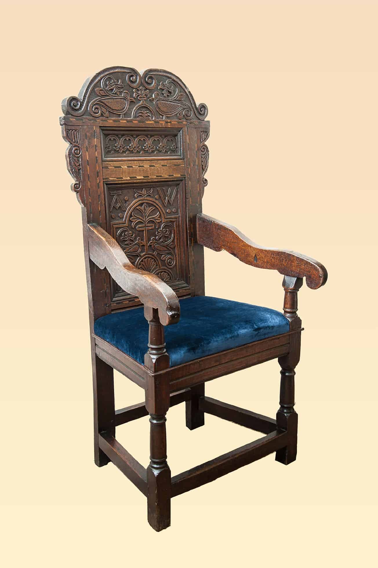 17th century Yorkshire joined oak armchair