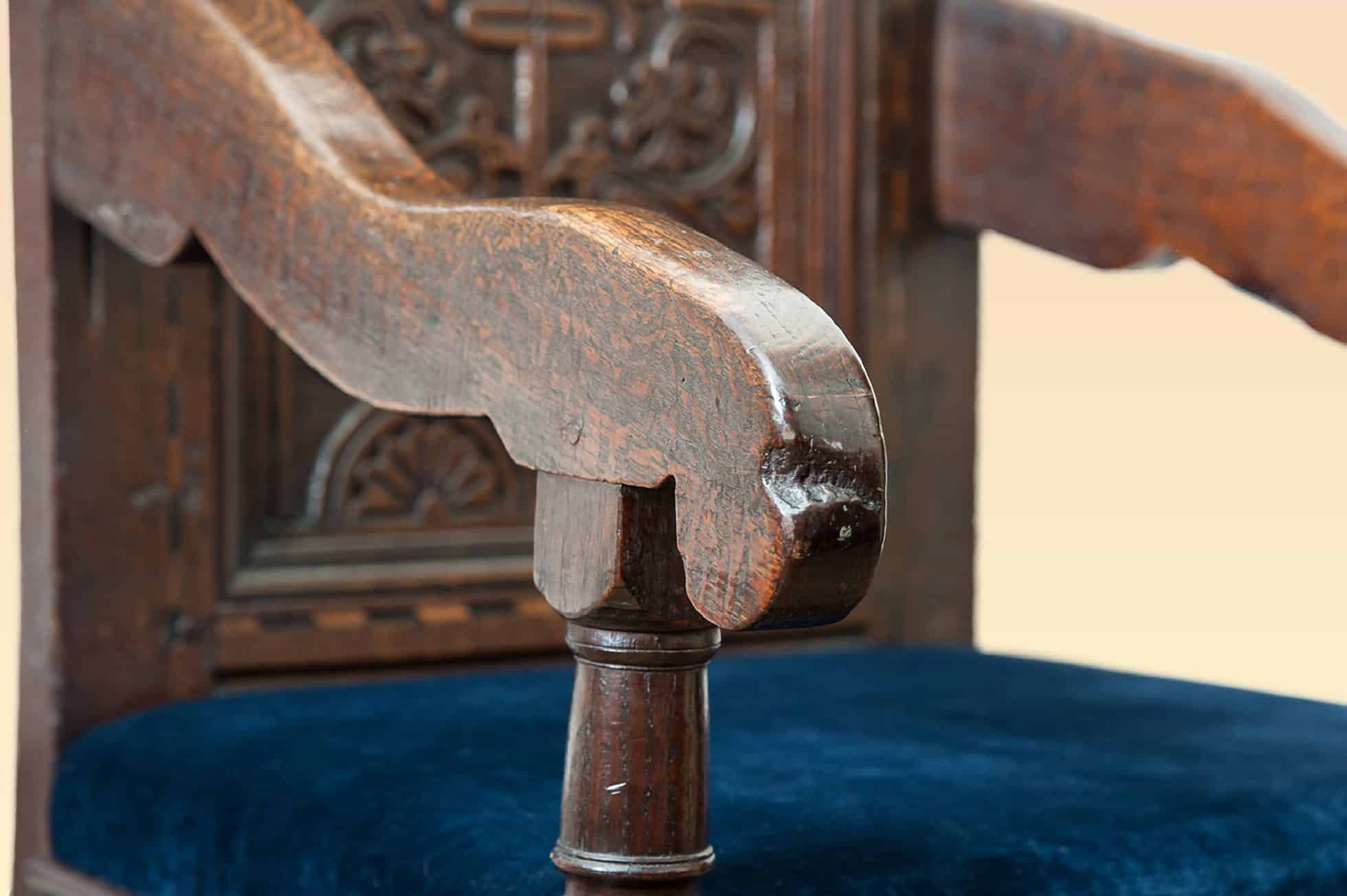 17th century Yorkshire joined oak armchair