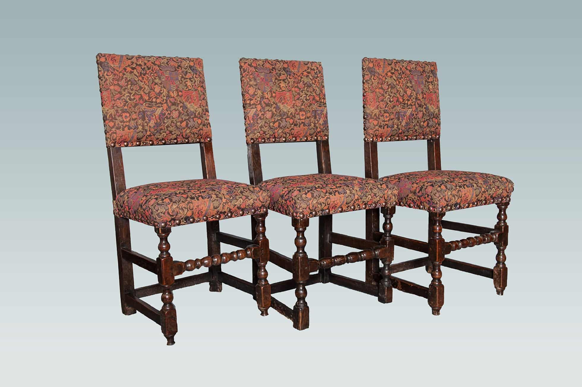 Matched set of 8 Cromwellian chairs