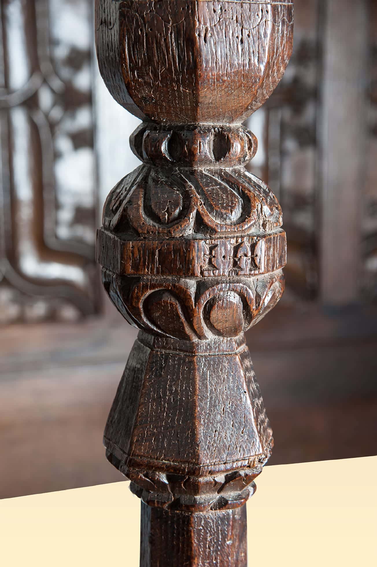 Henry VIII carved bed