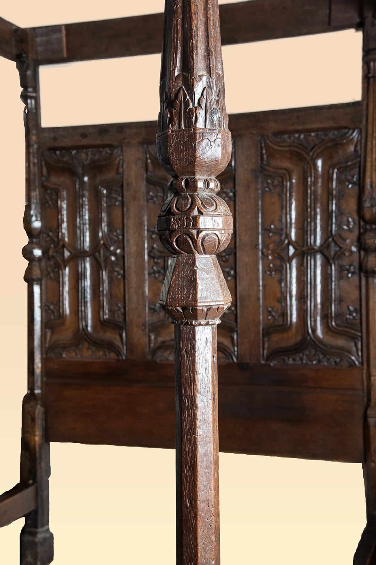 Henry VIII carved bed