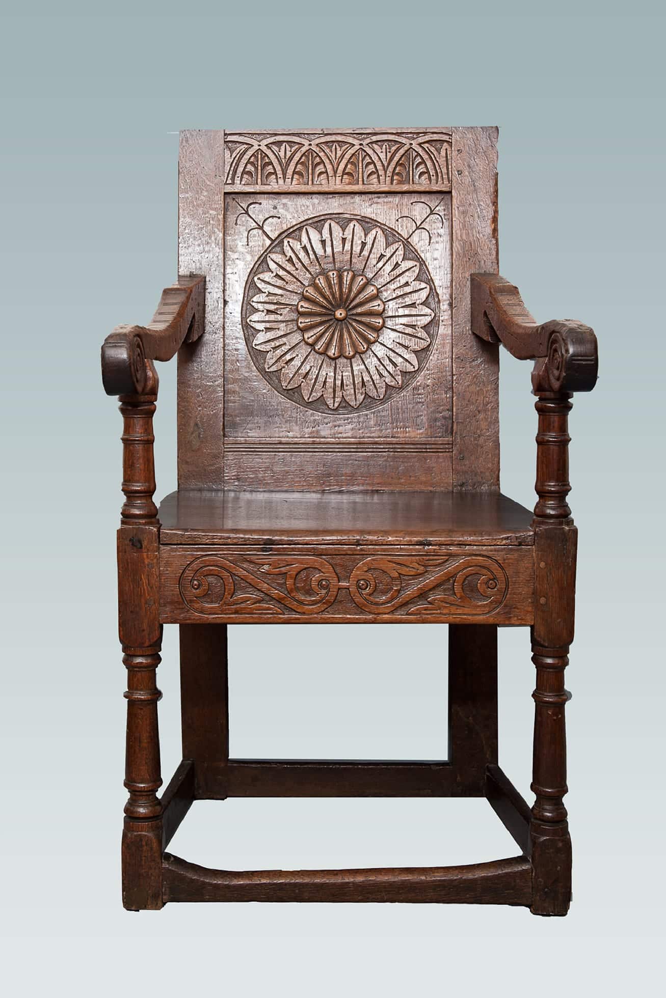 Charles I joined oak armchair