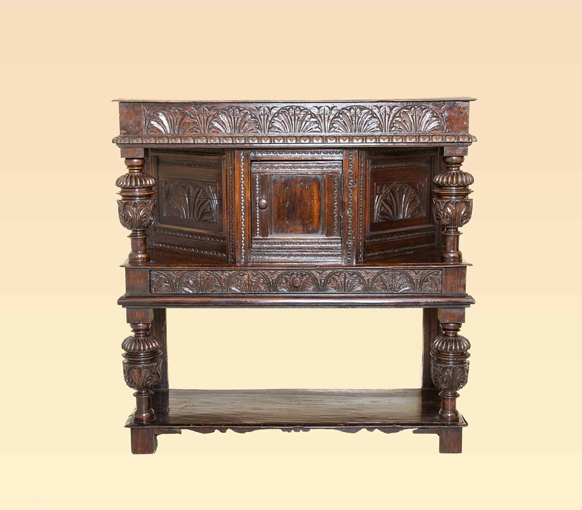 James I joined oak livery cupboard