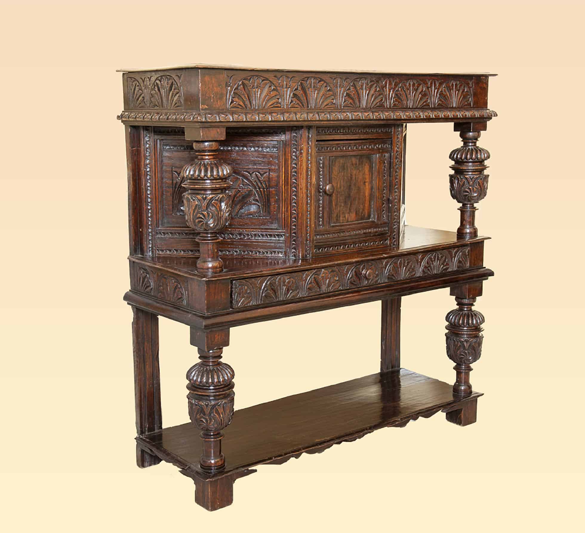 James I joined oak livery cupboard