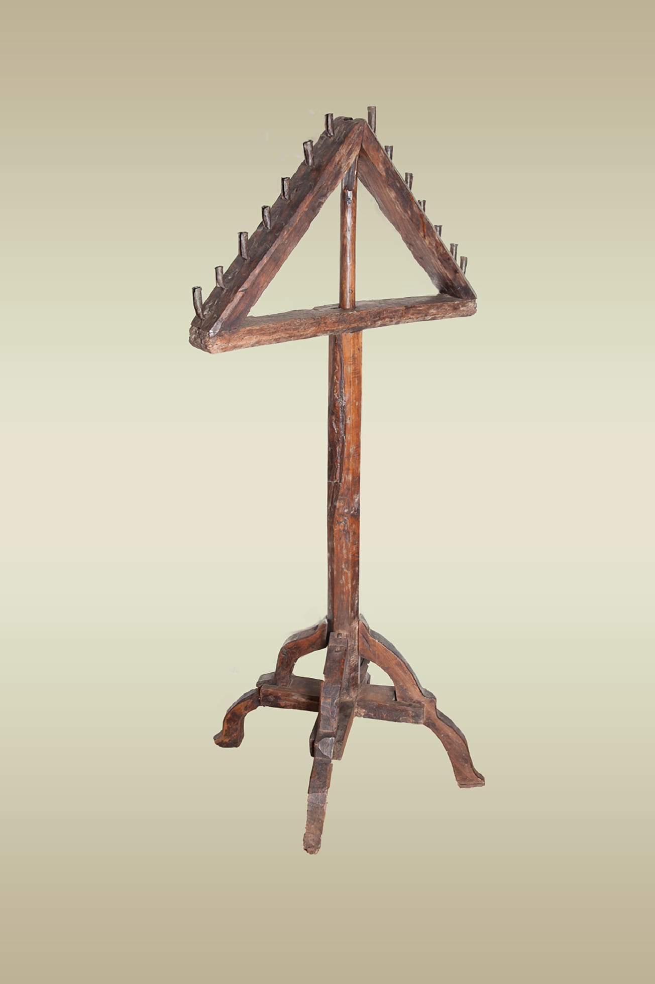 15th century poplar candle stand