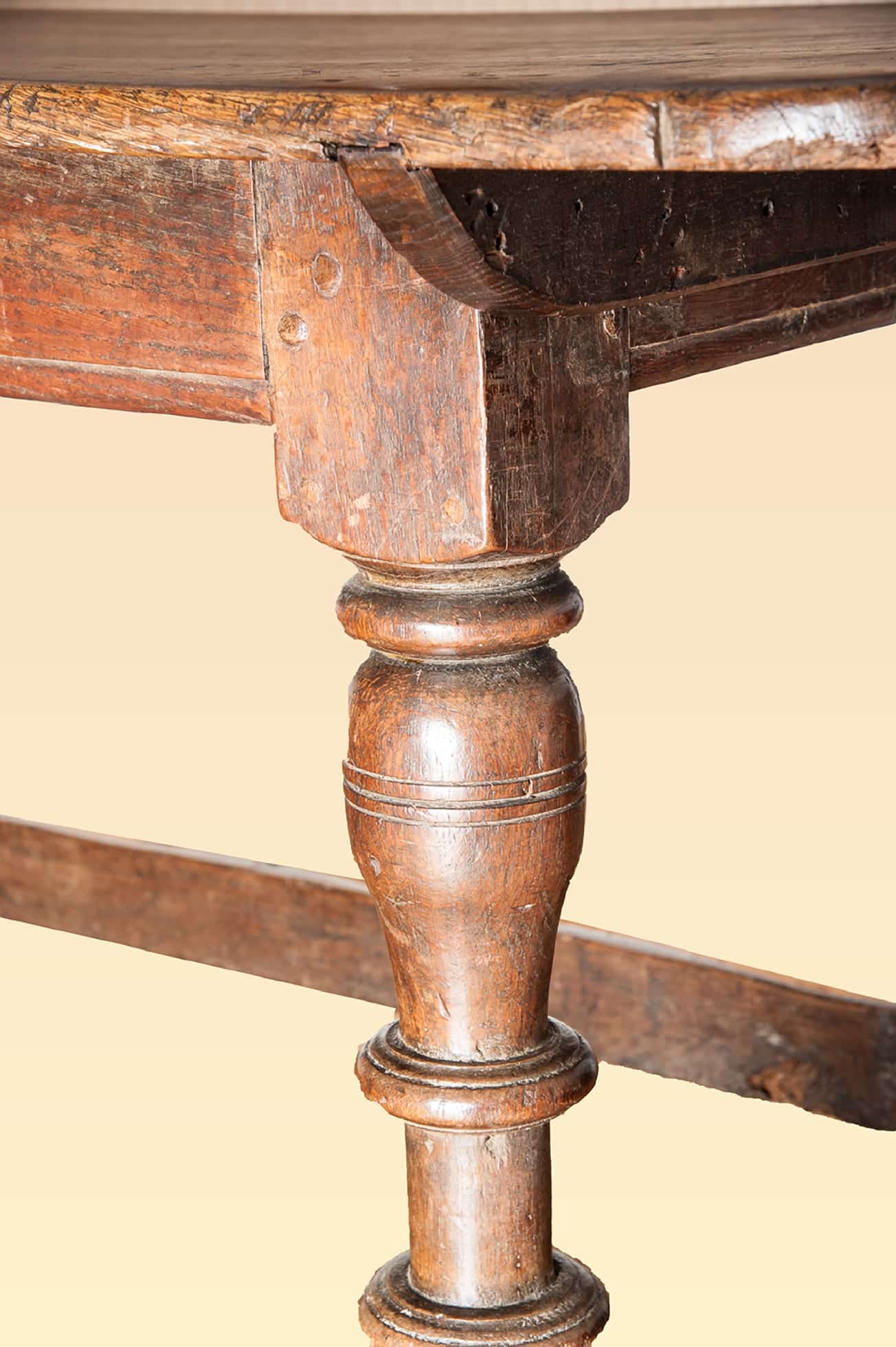 17th century joined oak table