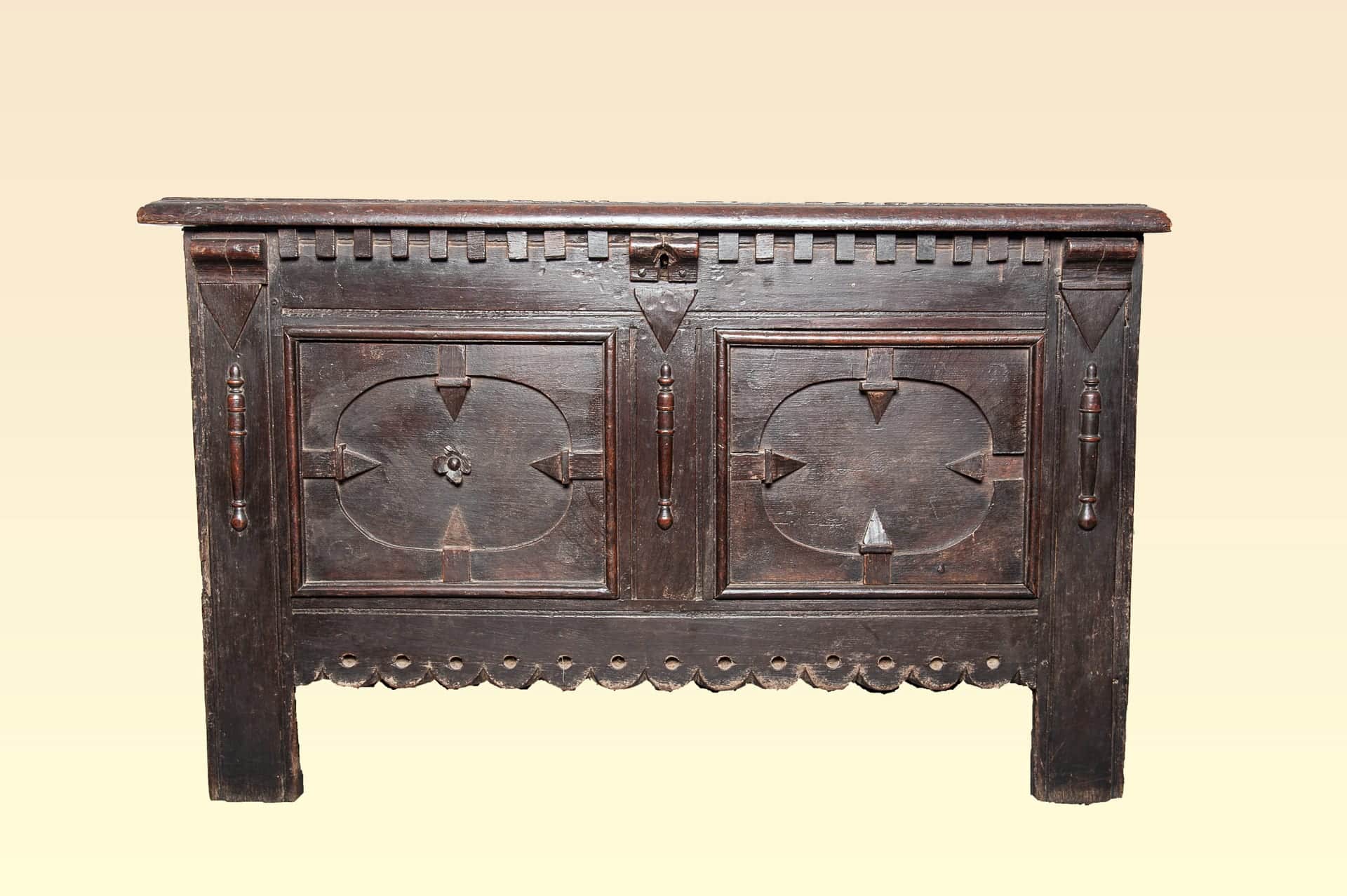 Charles II oak chest