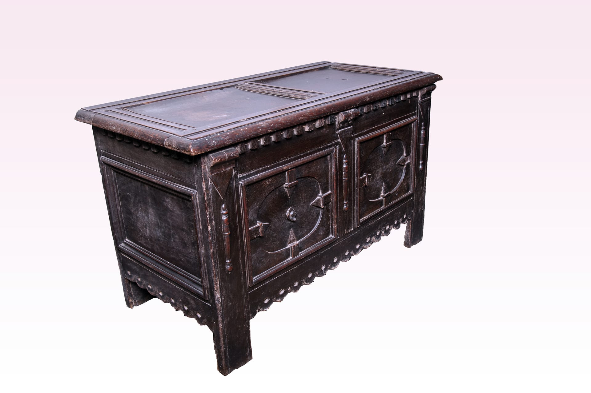 Charles II oak chest