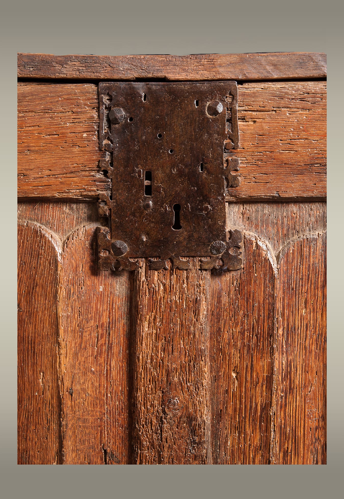 Gothic oak chest