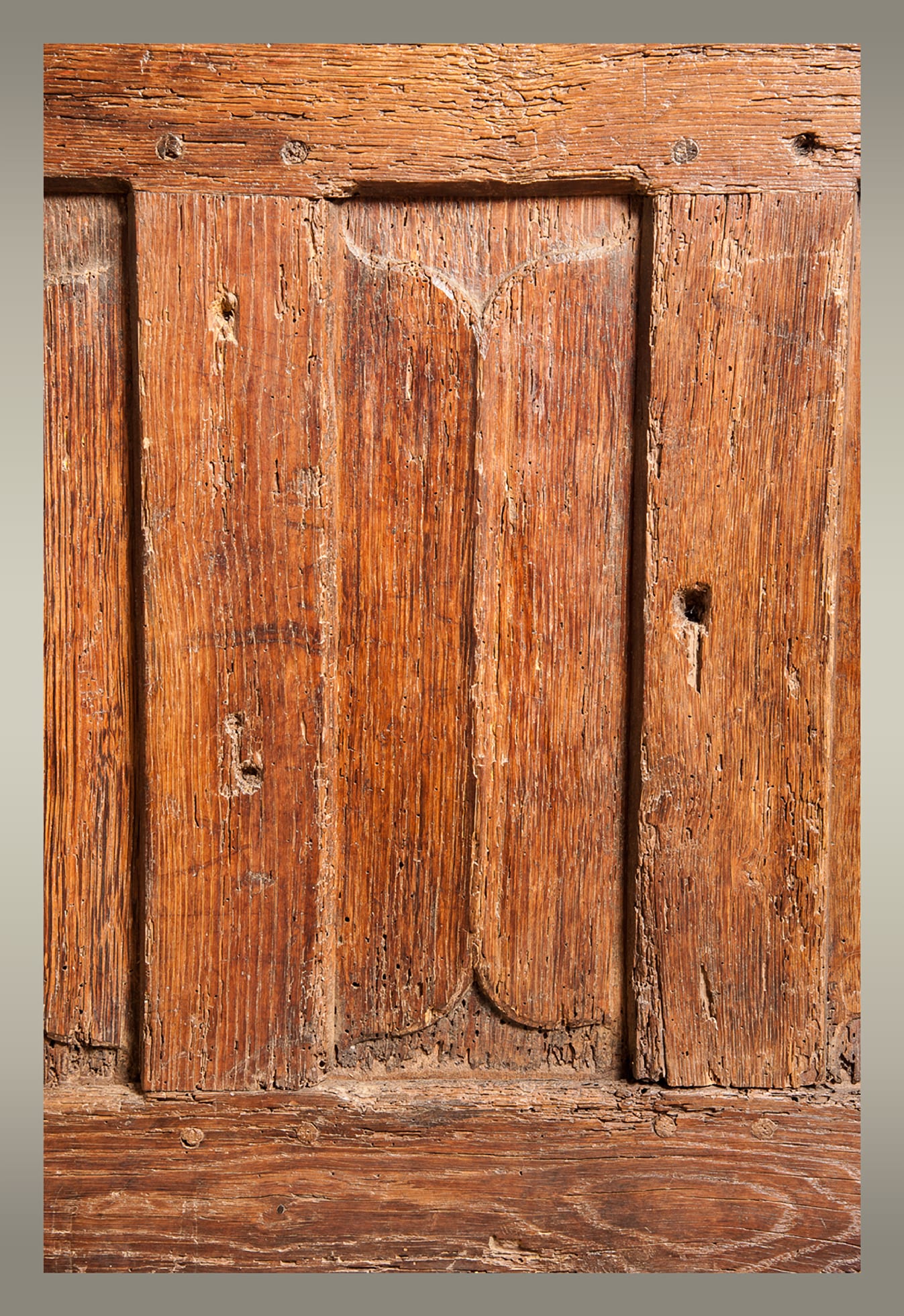 Gothic oak chest