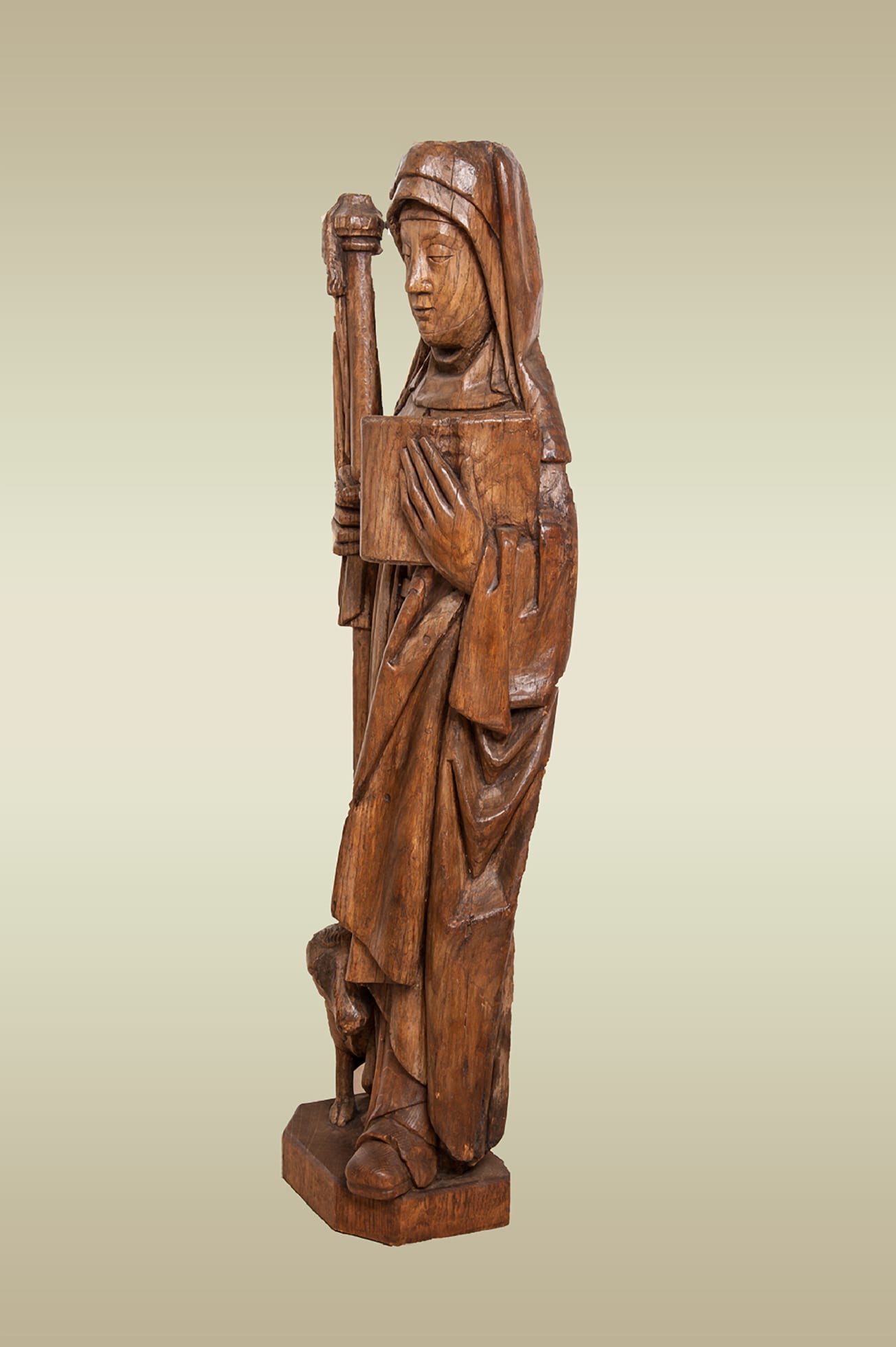 Gothic sculpture of St Brigid