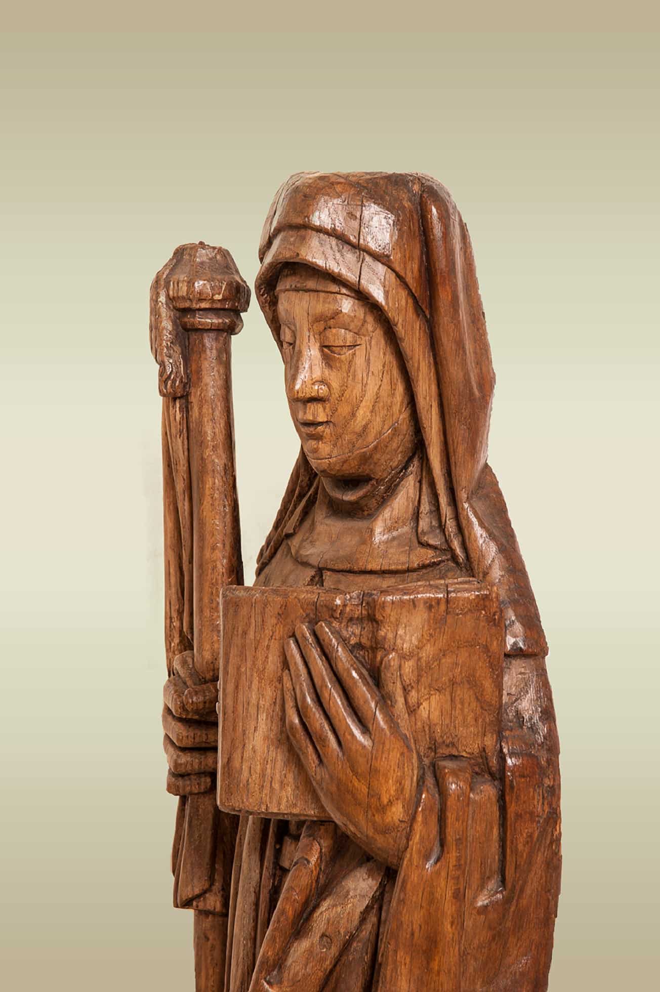 Gothic sculpture of St Brigid