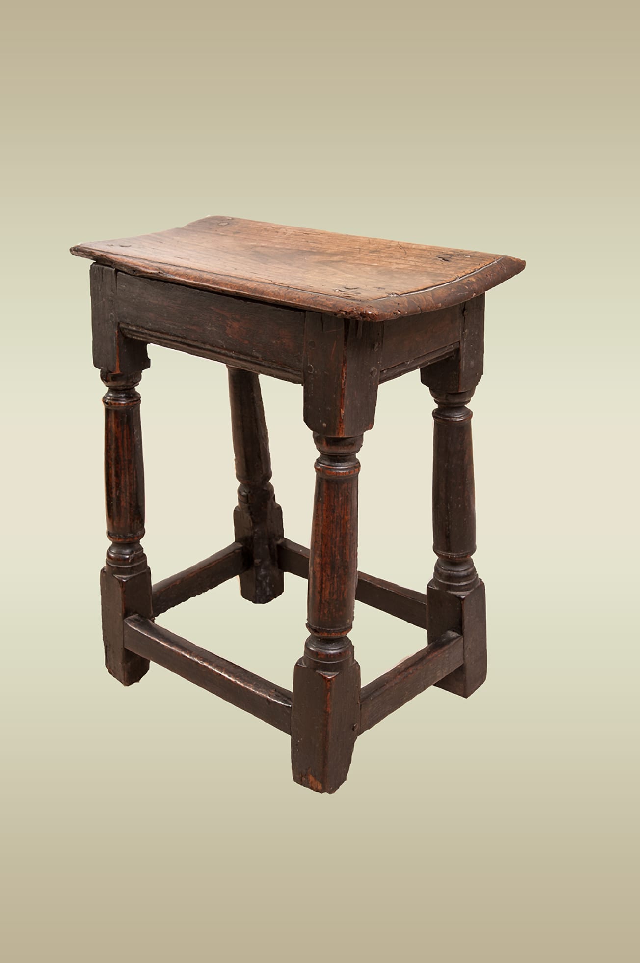 James 1st joined oak stool