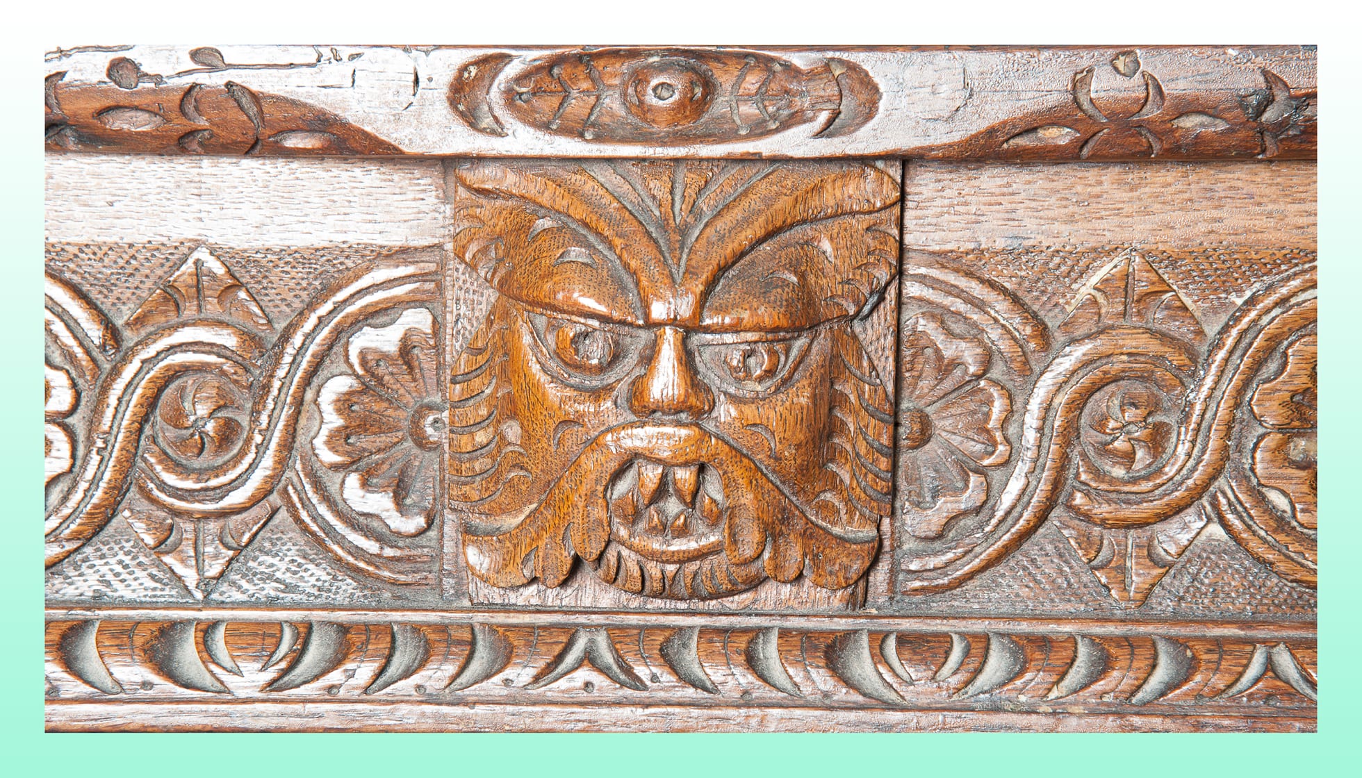 Elizabeth I carved oak buffet