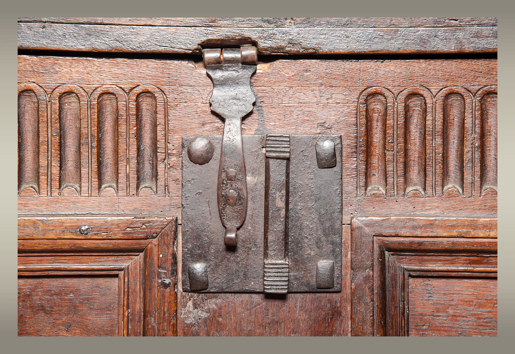 James I oak chest