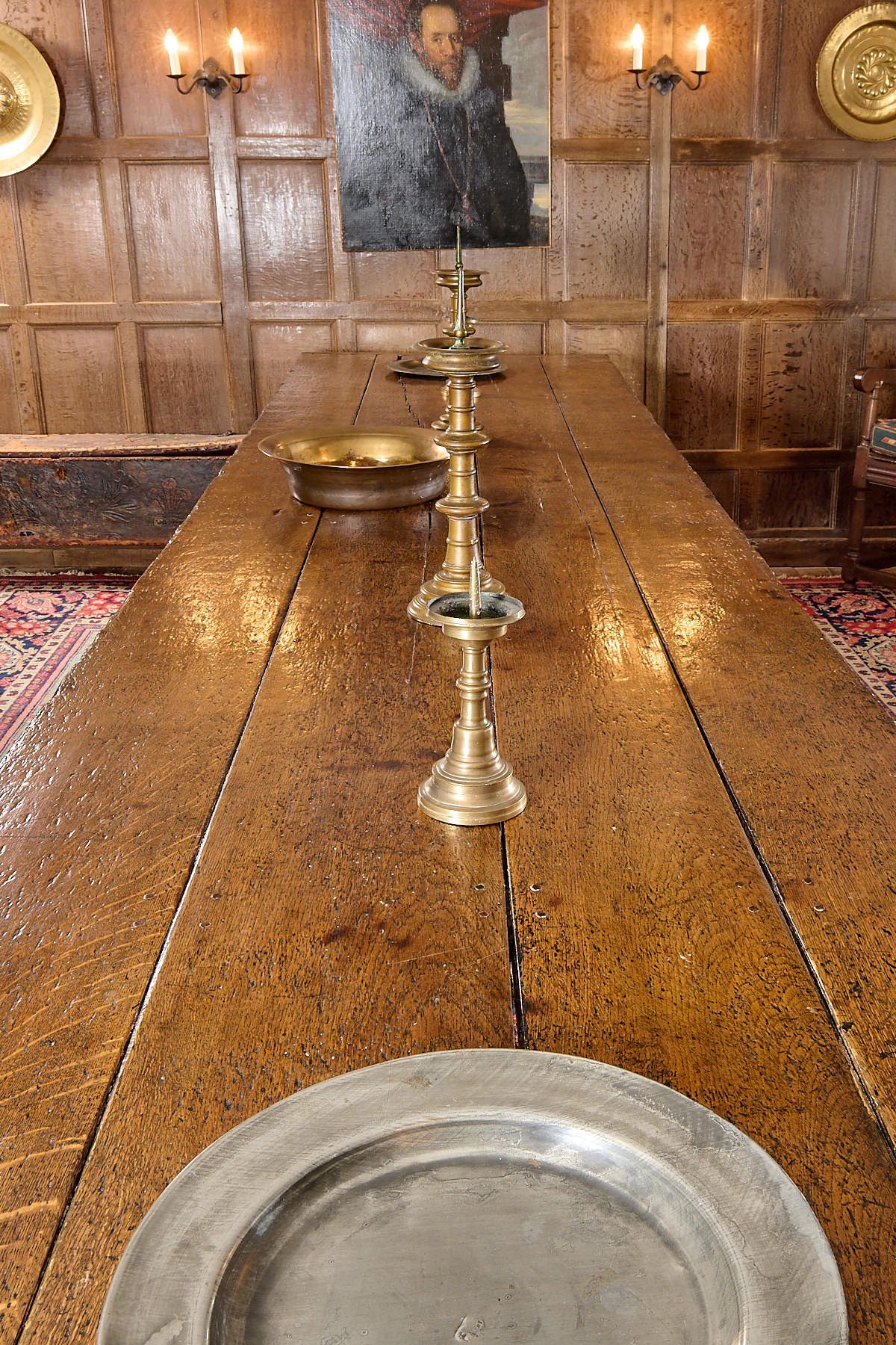 Charles II joined oak long table