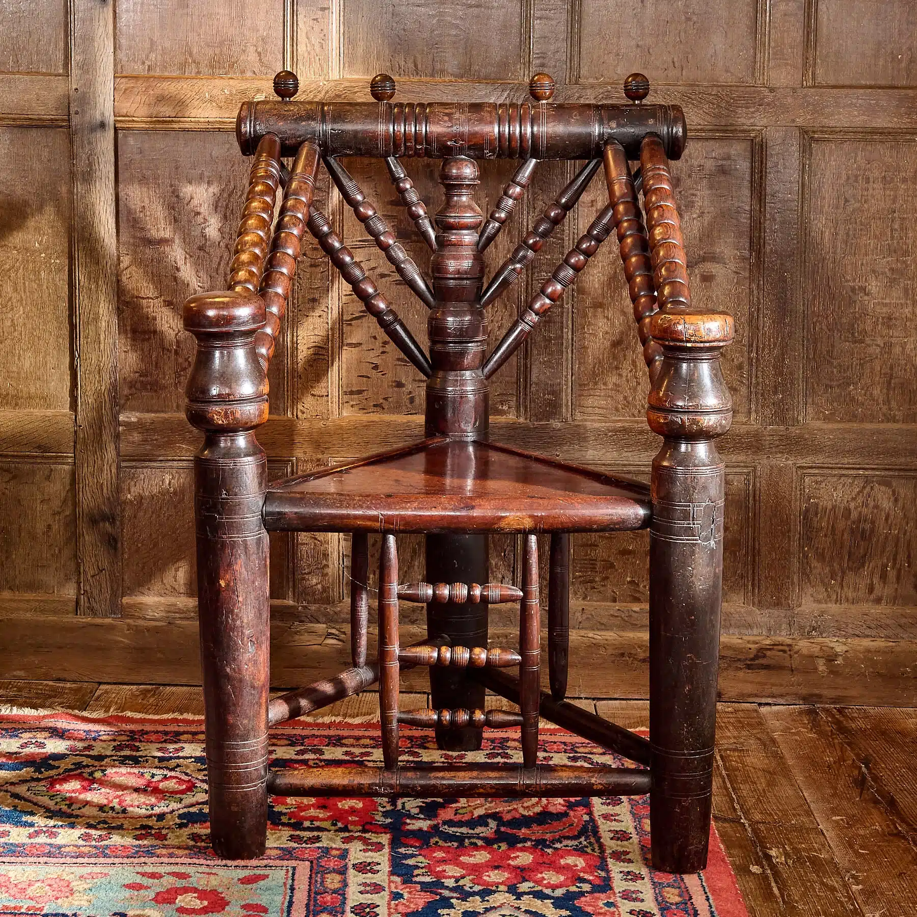16th Century Welsh Yew Wood Armchair