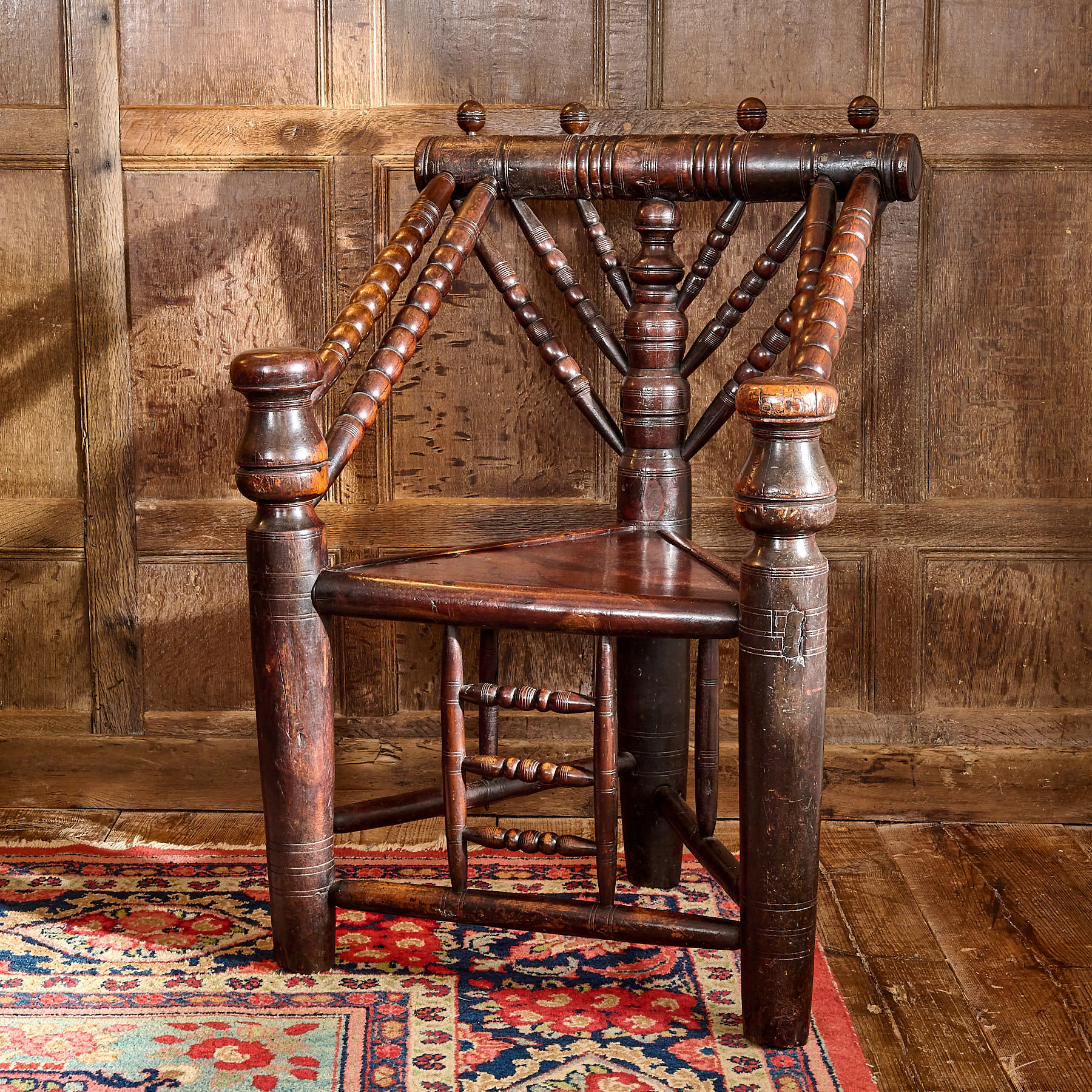 16th Century Welsh Yew Wood Armchair
