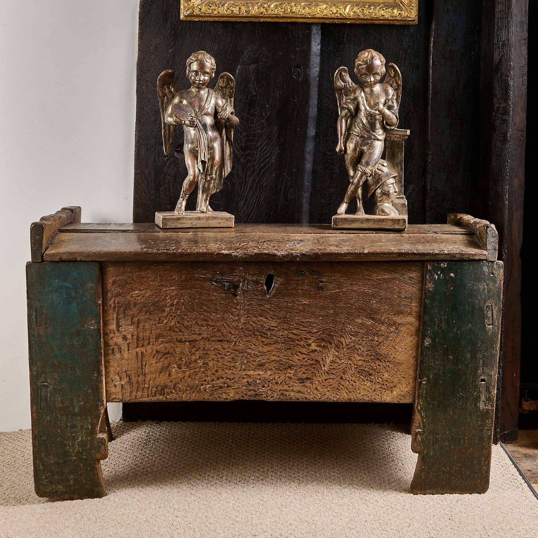15th century English oak ark