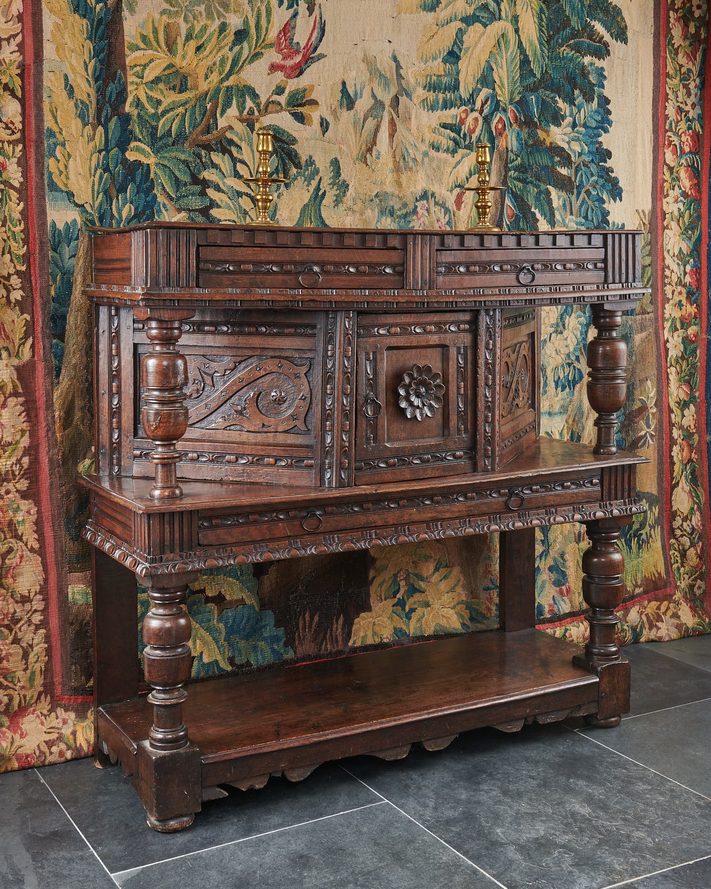 James I oak livery cupboard