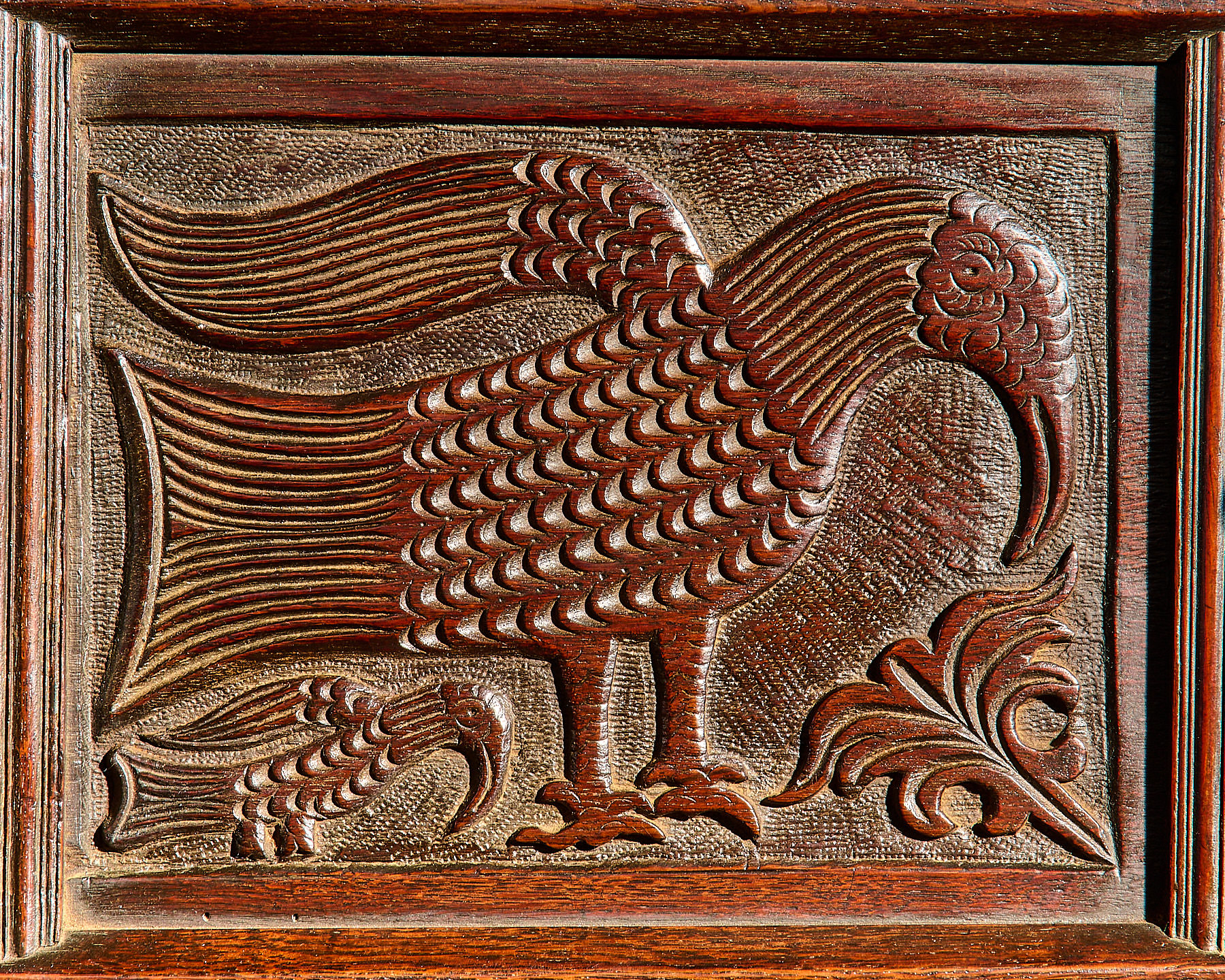 Charles II oak press cupboard