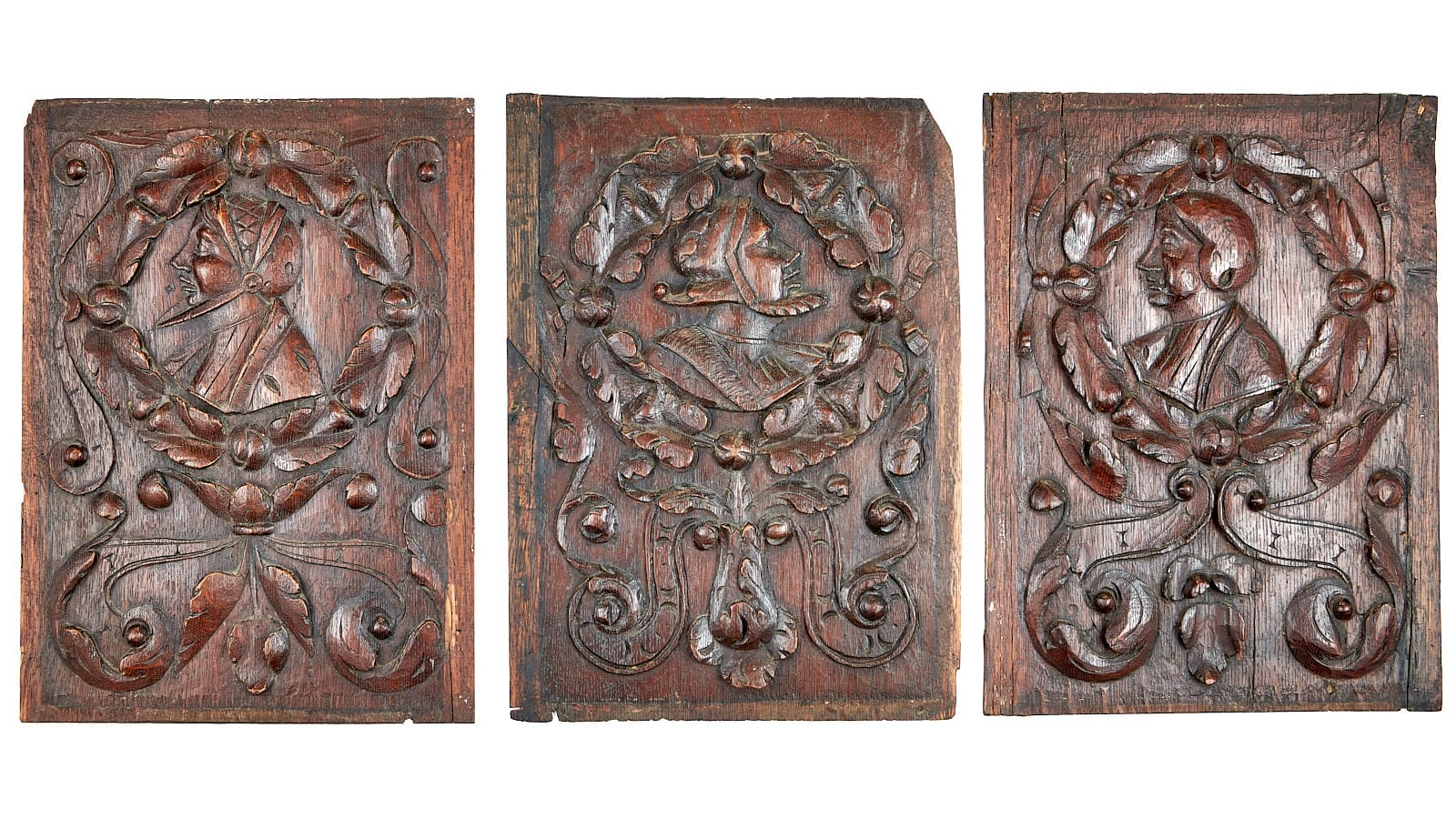 Henry VIII oak portrait panels