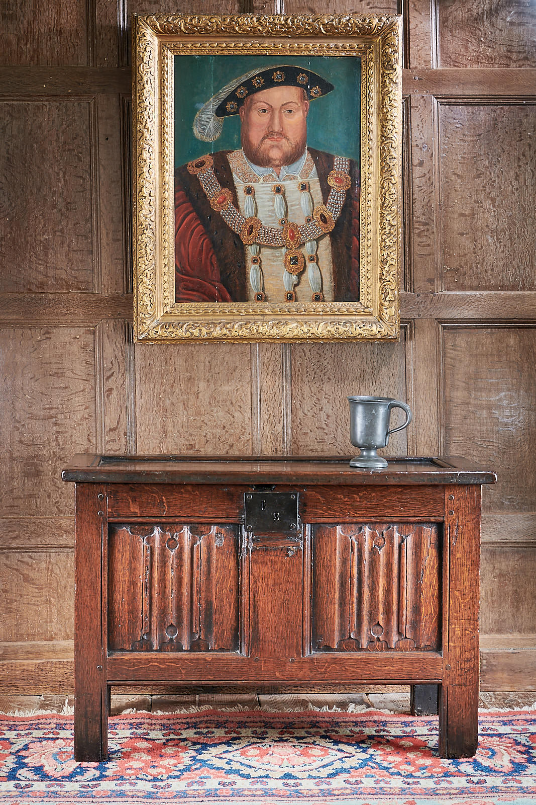 Henry VIII linenfold chest