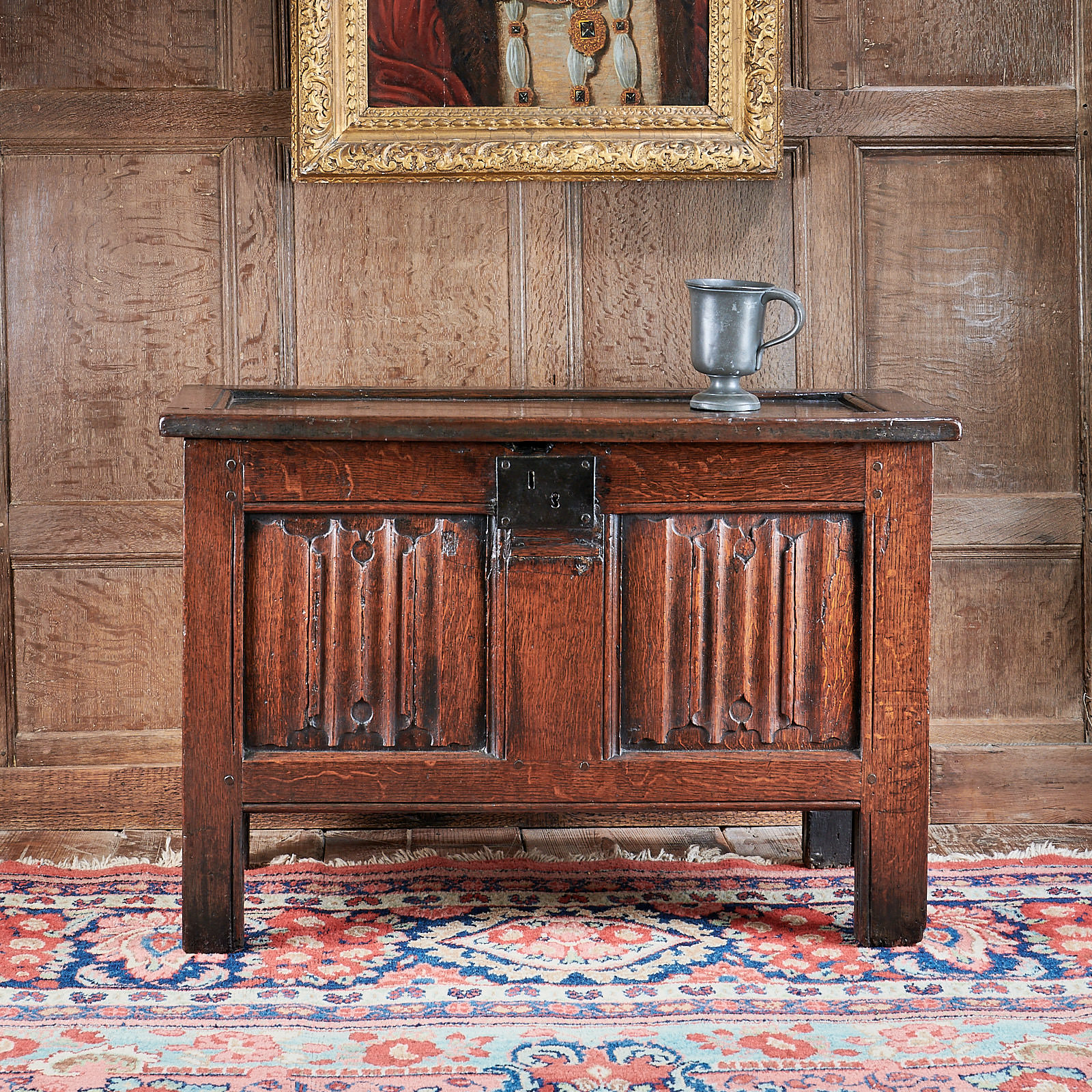Henry VIII linenfold chest