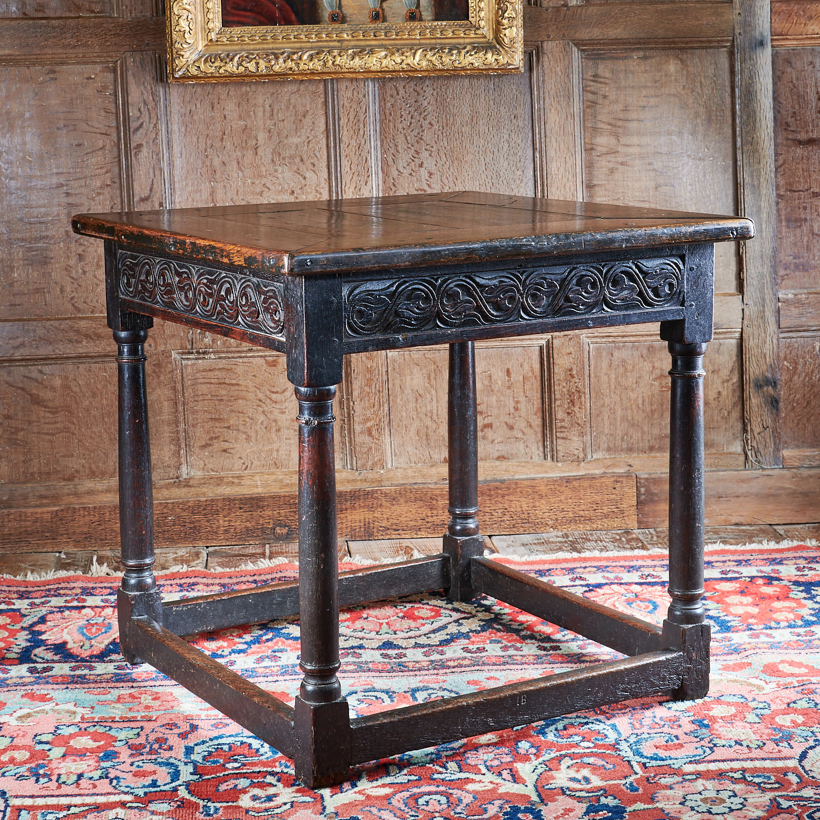 Charles I oak gaming table
