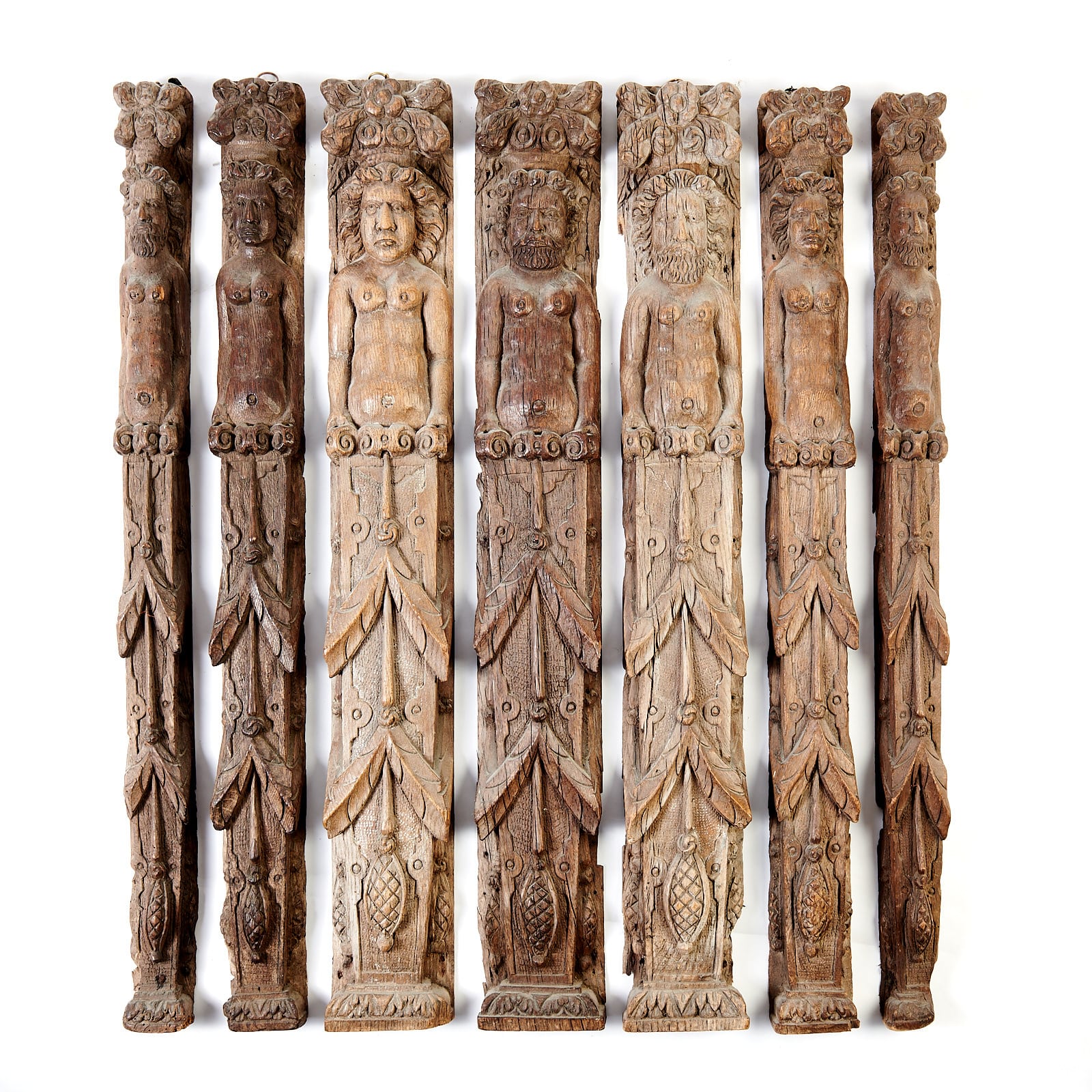 Elizabeth I Exeter oak figures