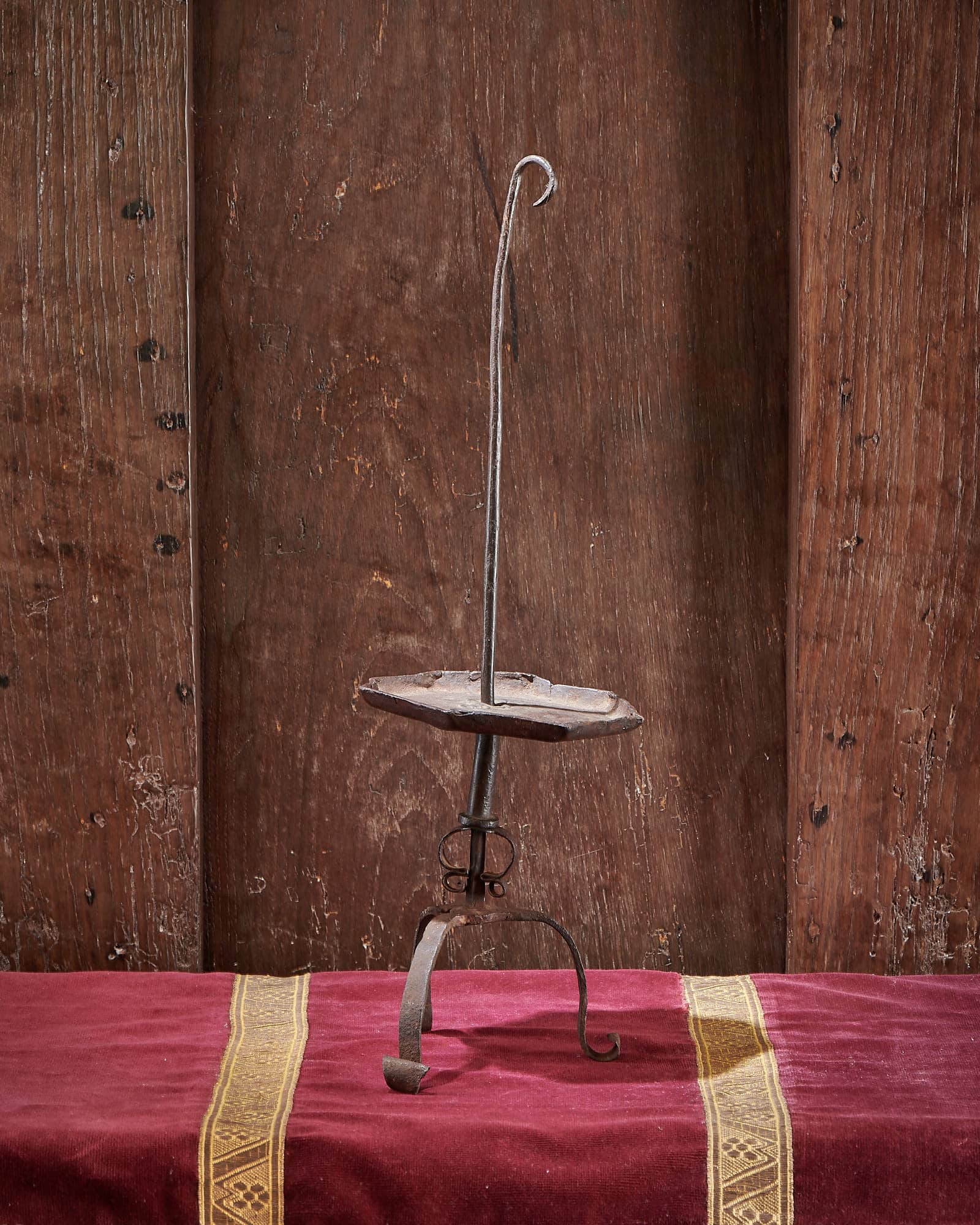 18th century iron cruise lamp
