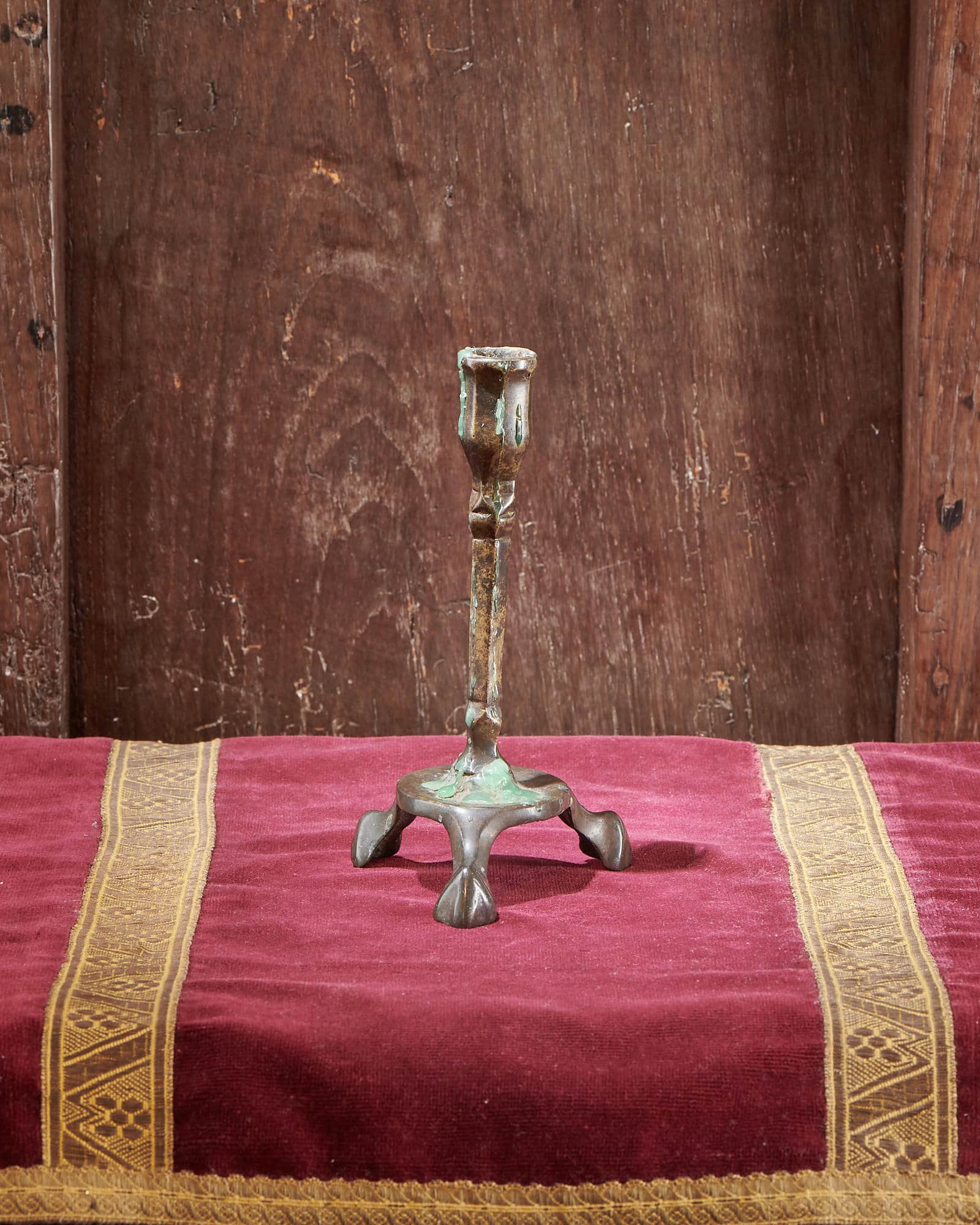15th century bronze candlestick