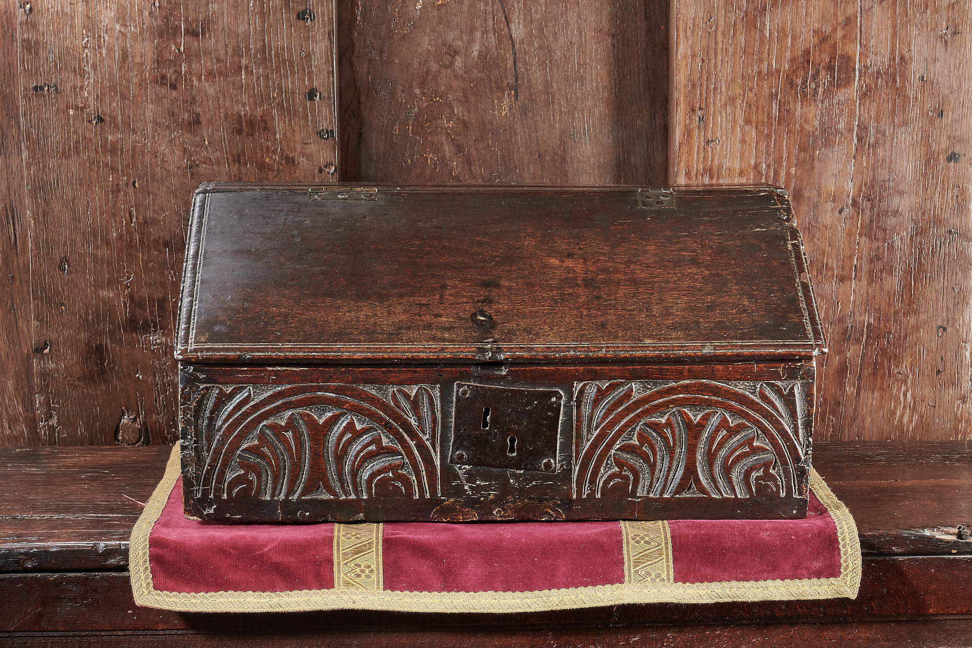 Charles I oak desk box