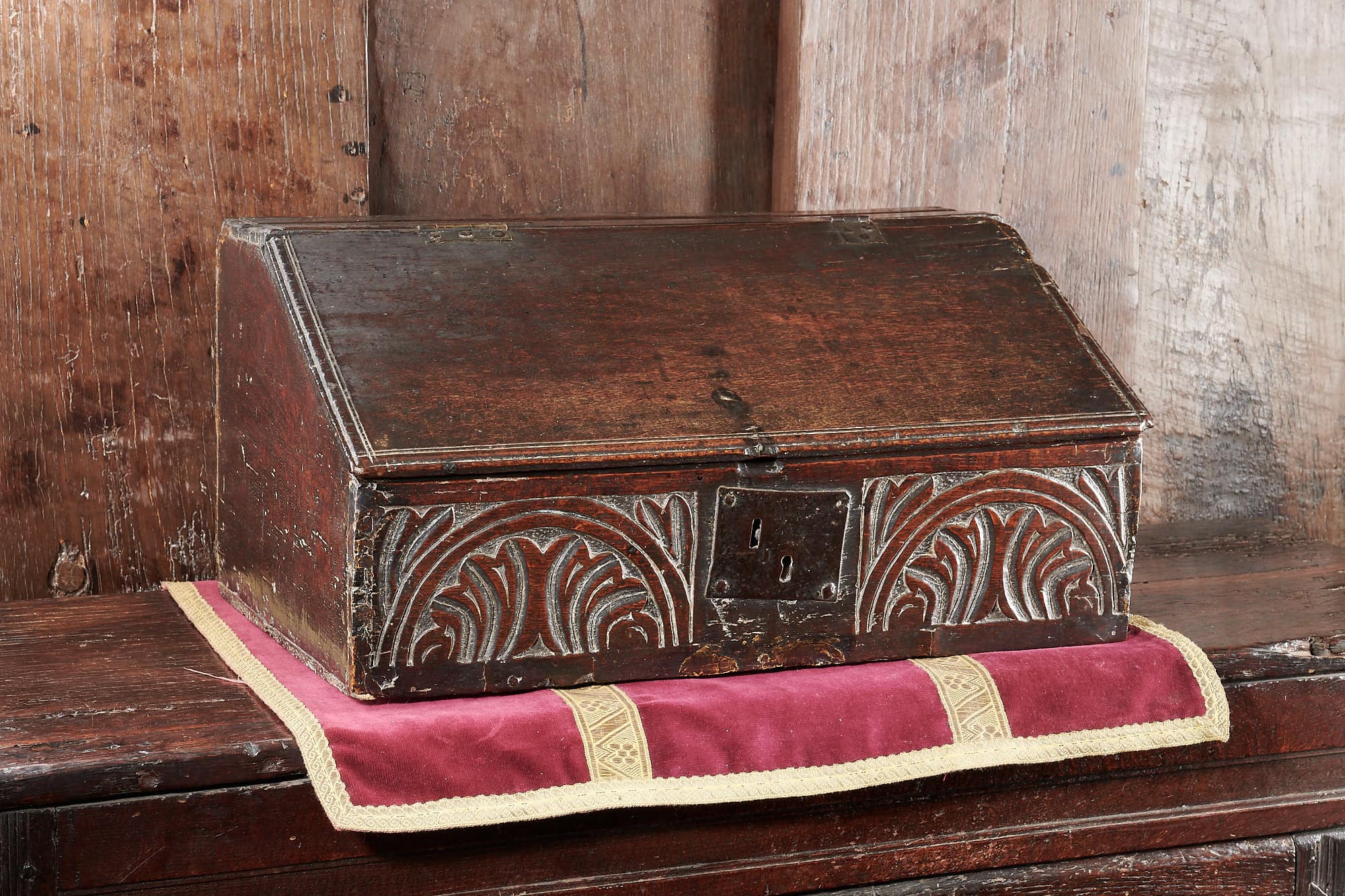 Charles I oak desk box