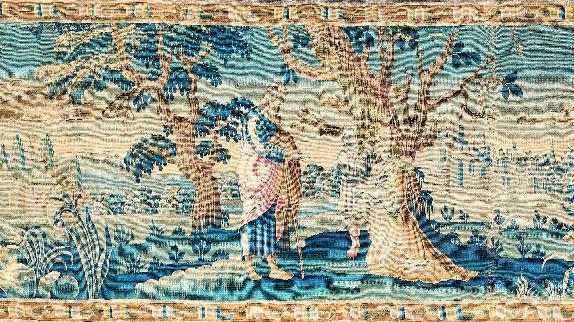 17th century narrow tapestry
